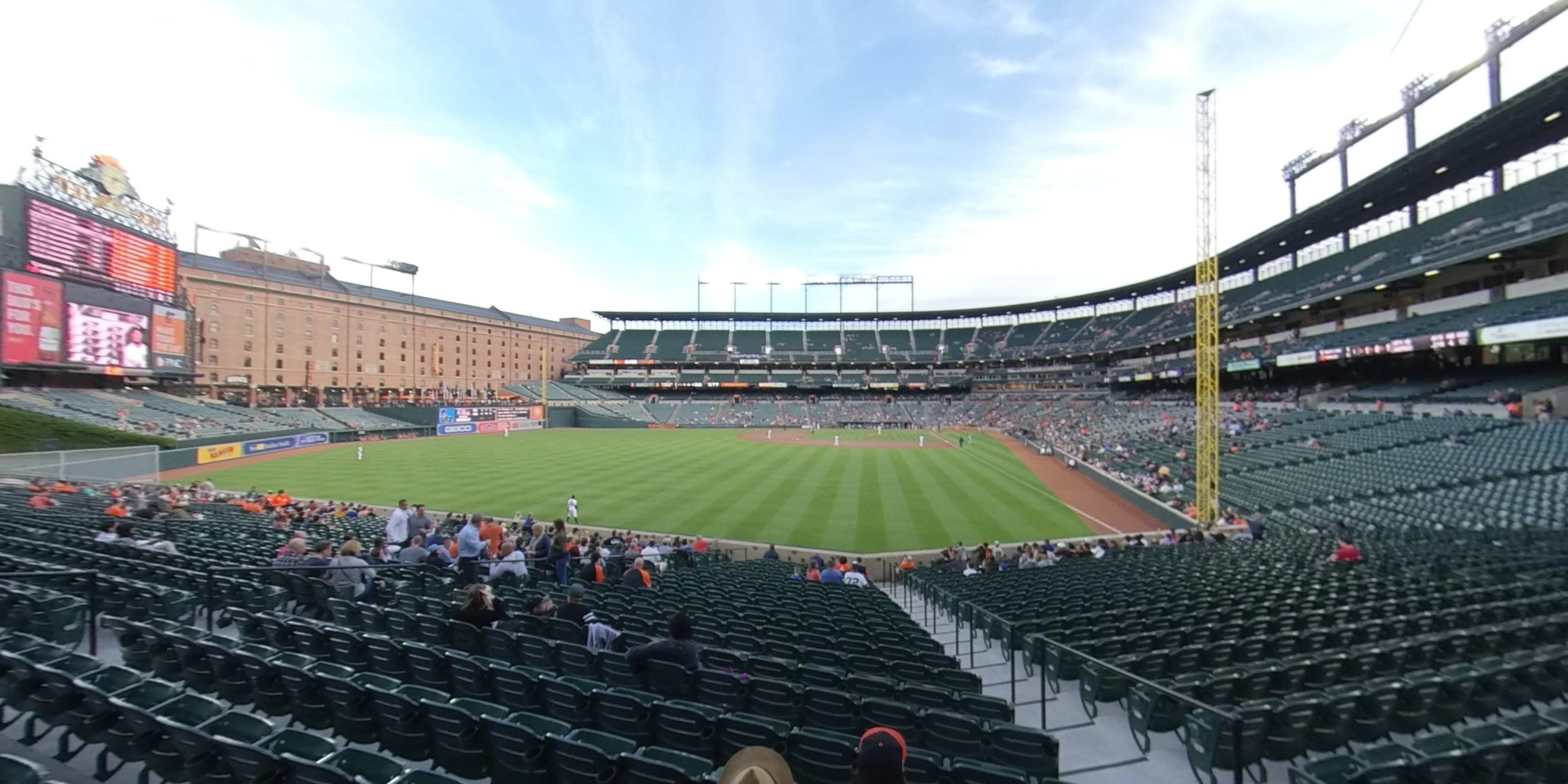 section 76 panoramic seat view  - oriole park