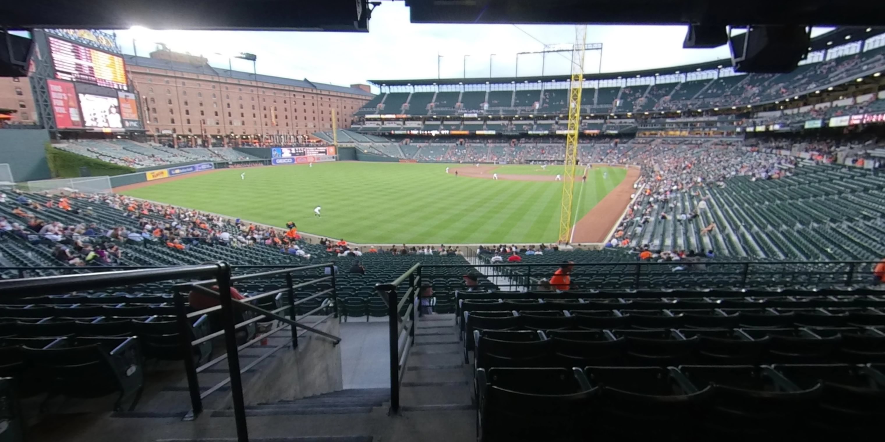 section 77 panoramic seat view  - oriole park