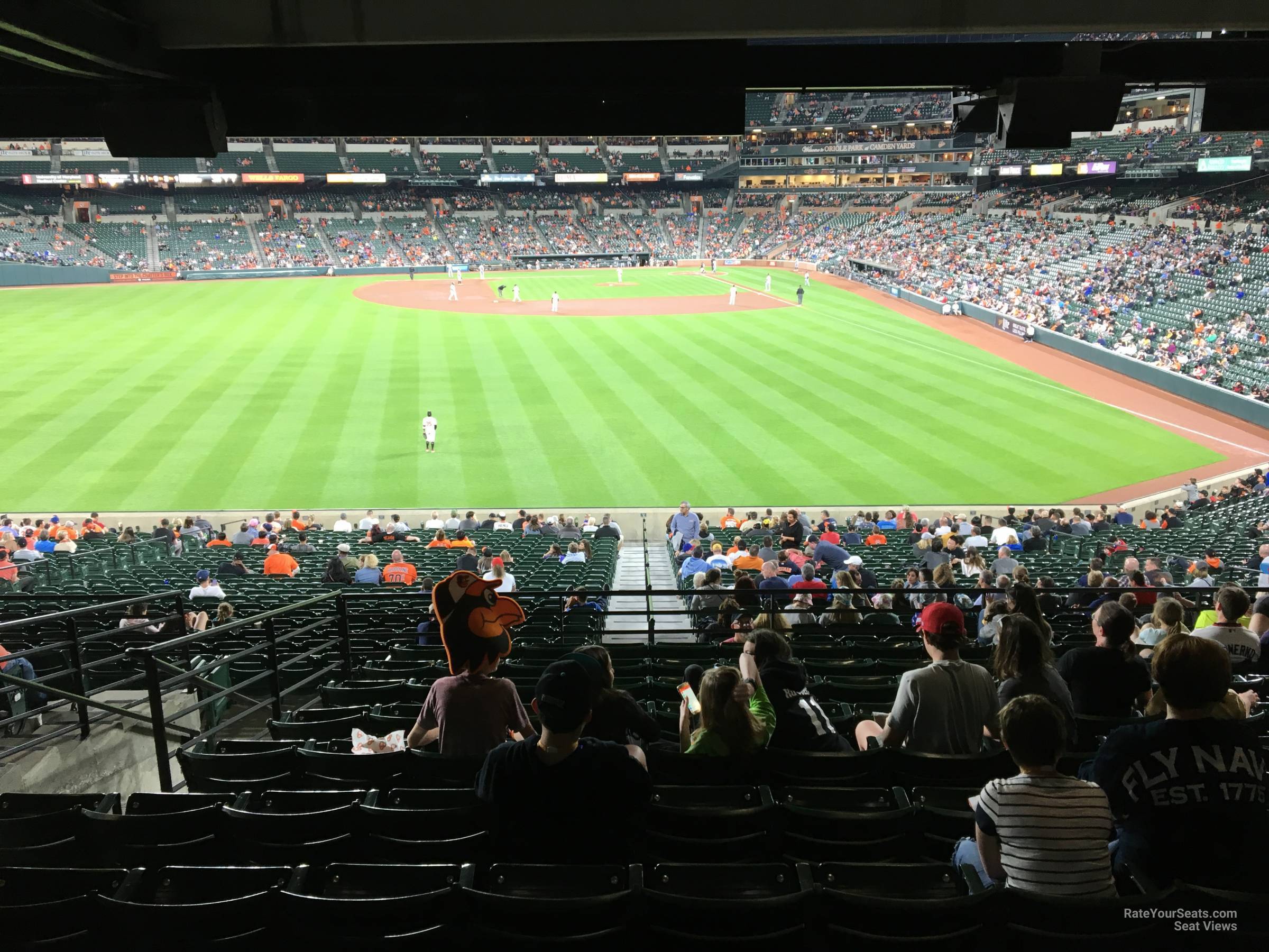 section 83, row 10 seat view  - oriole park