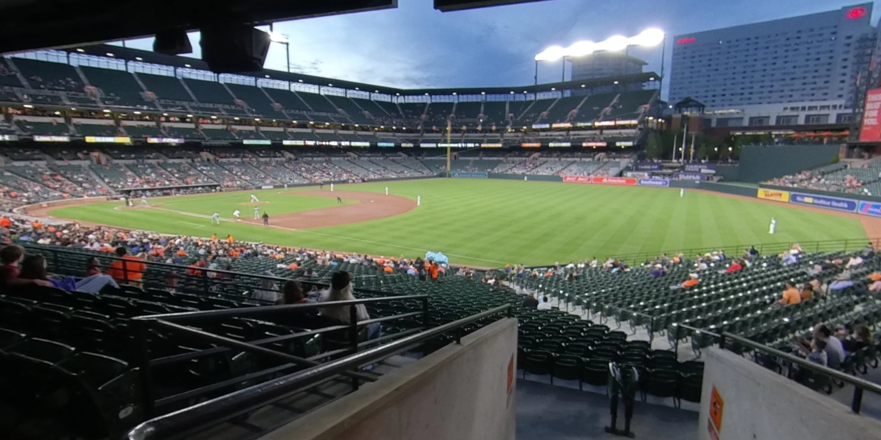 section 9 panoramic seat view  - oriole park