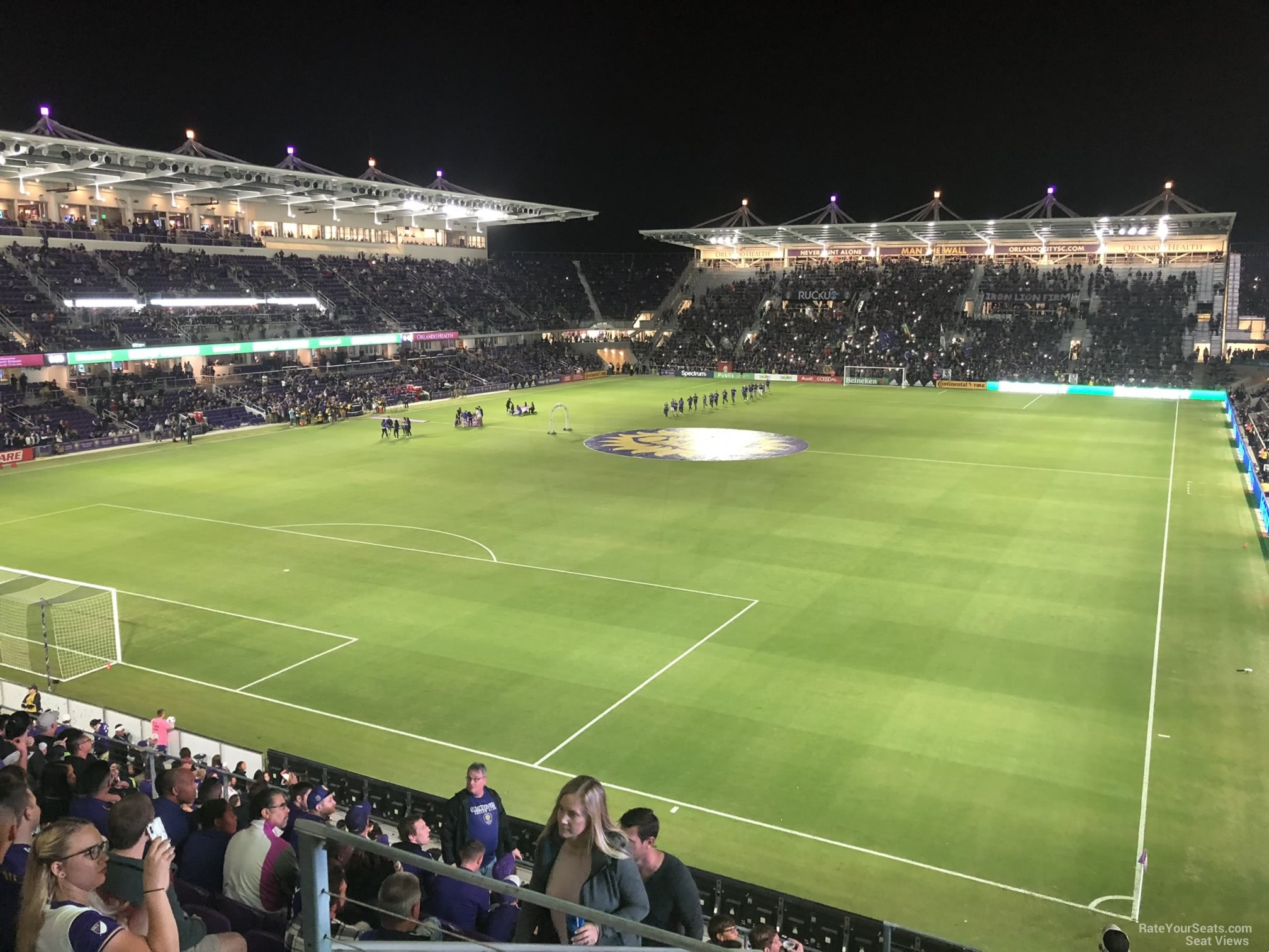 section 102, row k seat view  for soccer - exploria stadium