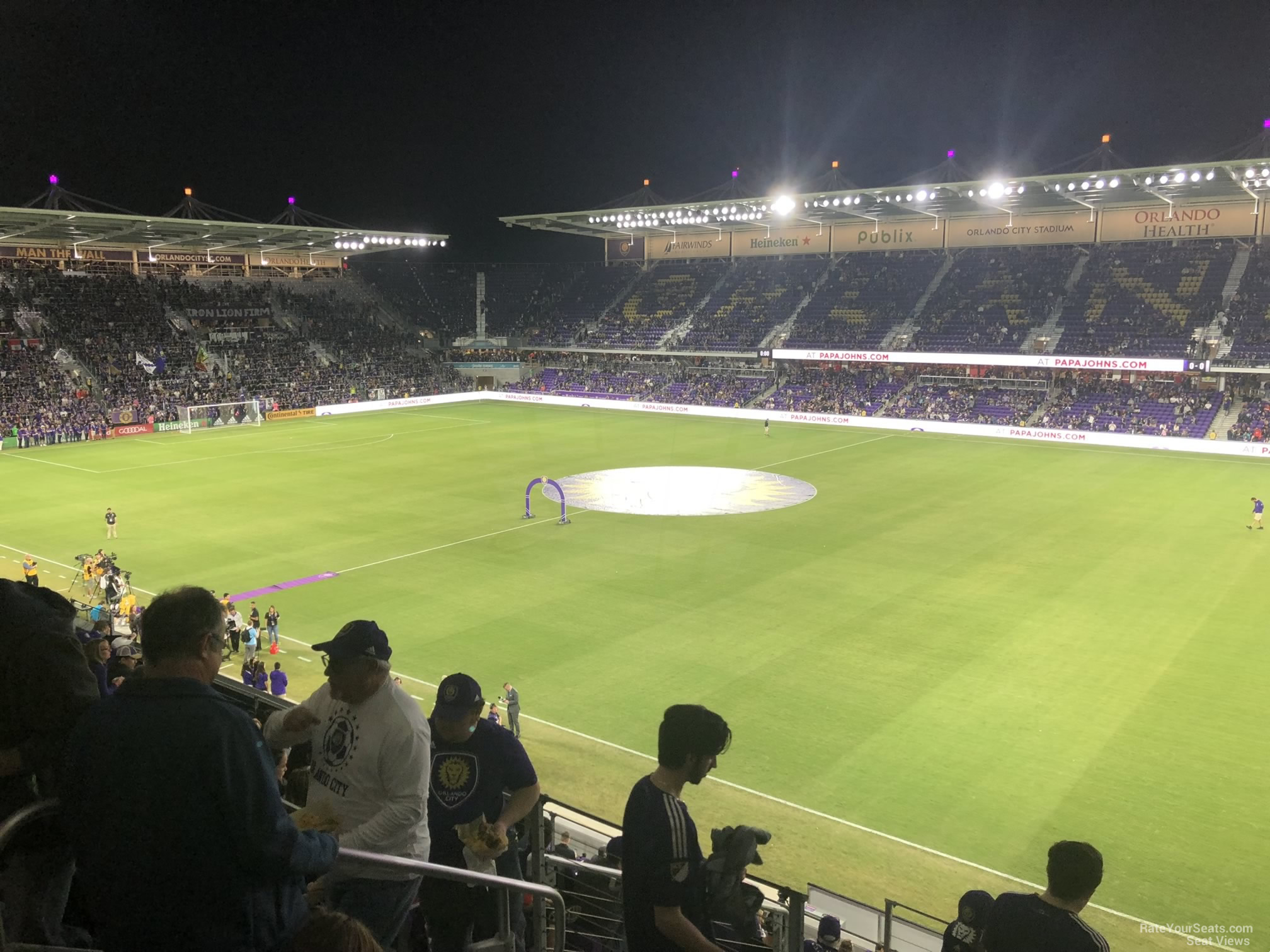 section 111, row k seat view  for soccer - exploria stadium