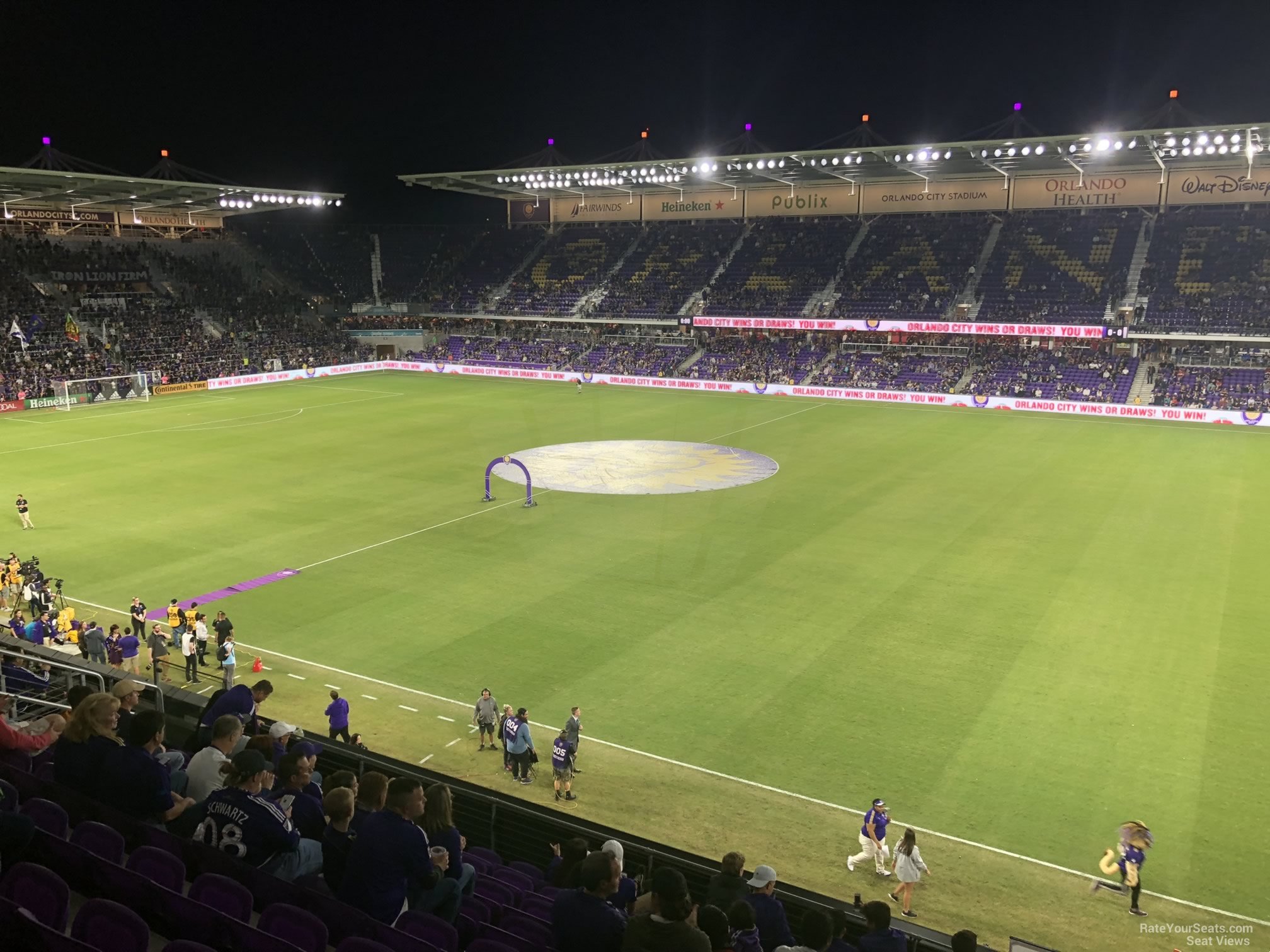 section 112, row k seat view  for soccer - exploria stadium