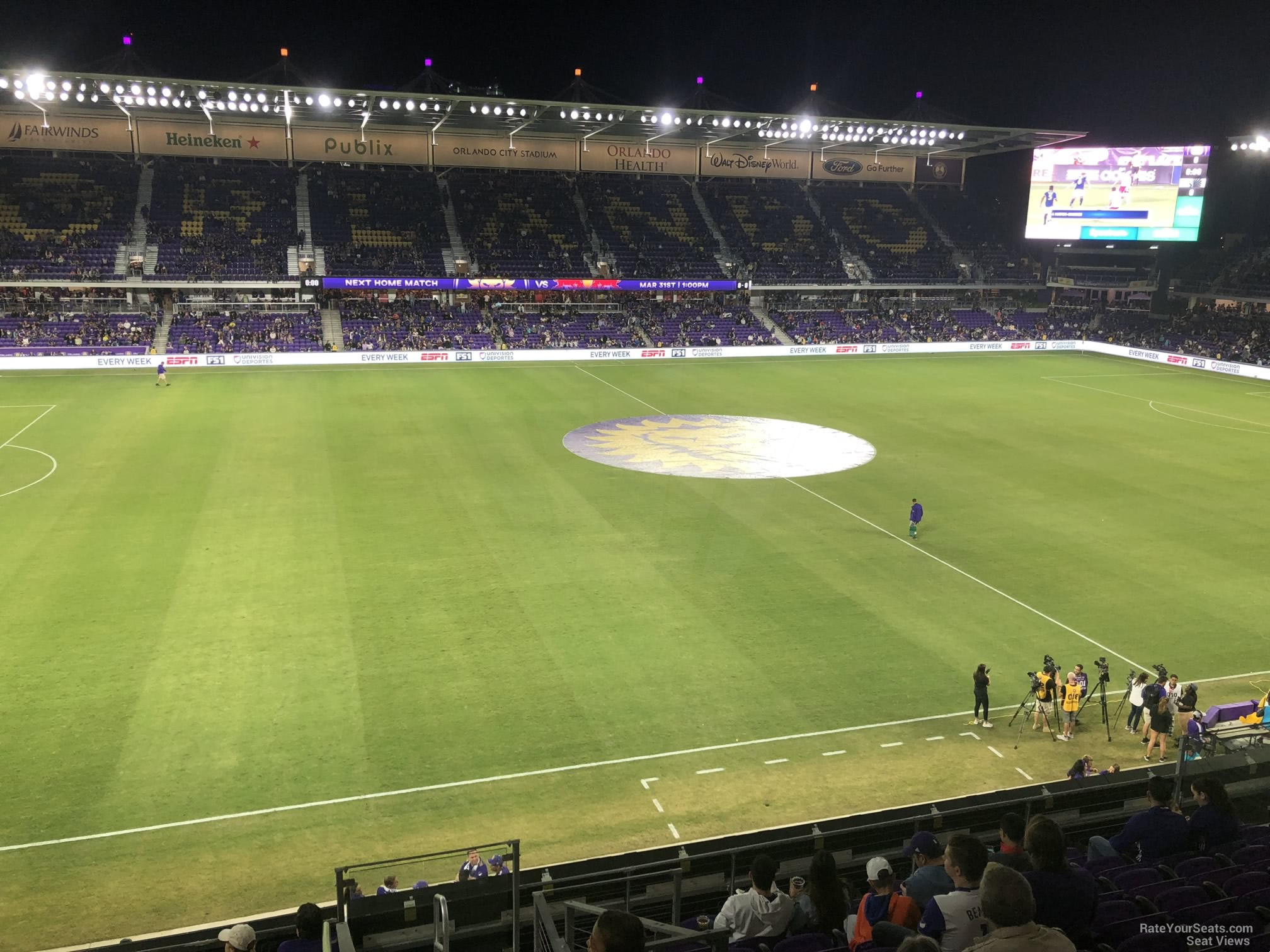 section 117, row k seat view  for soccer - exploria stadium