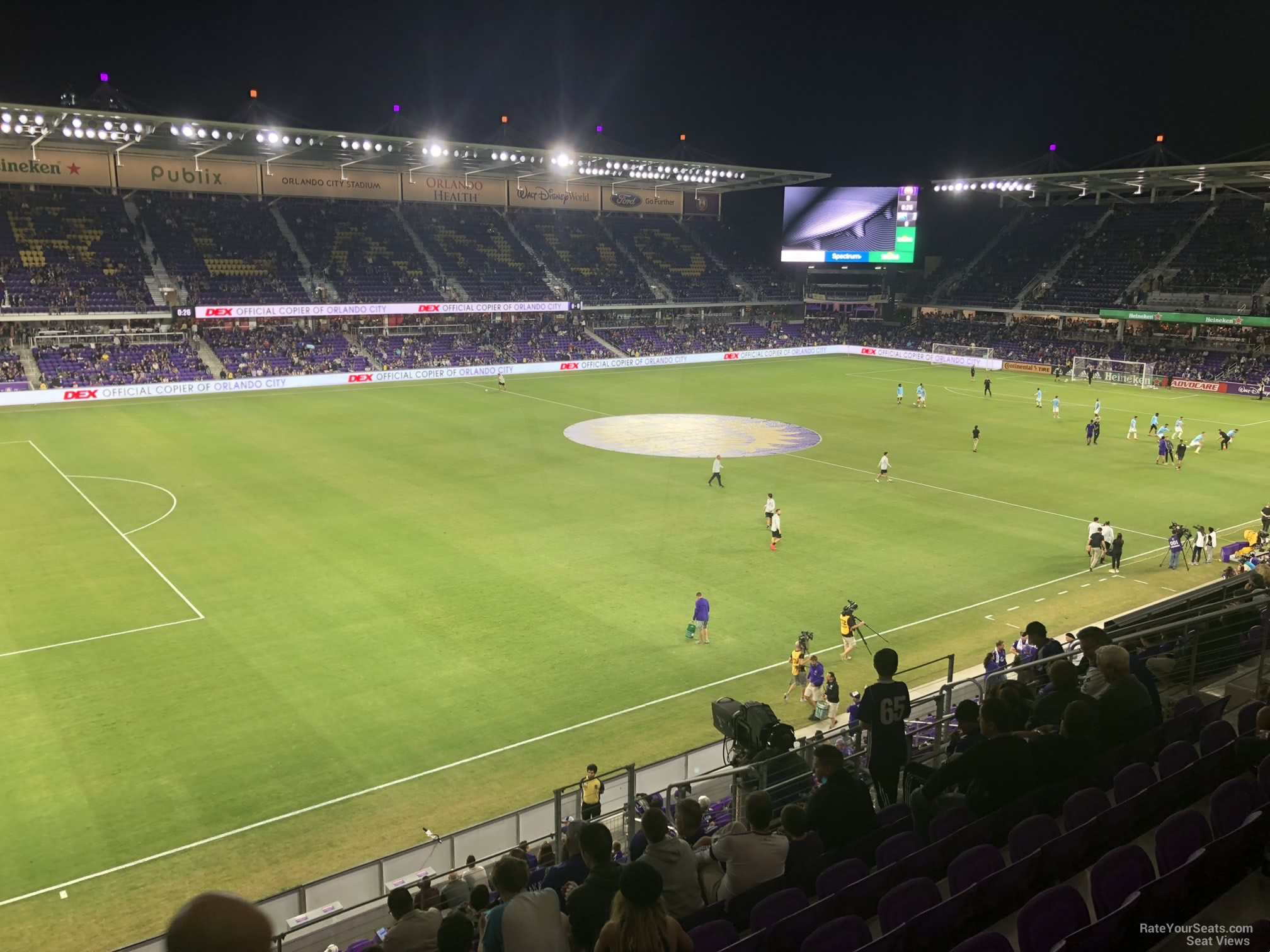section 119, row k seat view  for soccer - exploria stadium