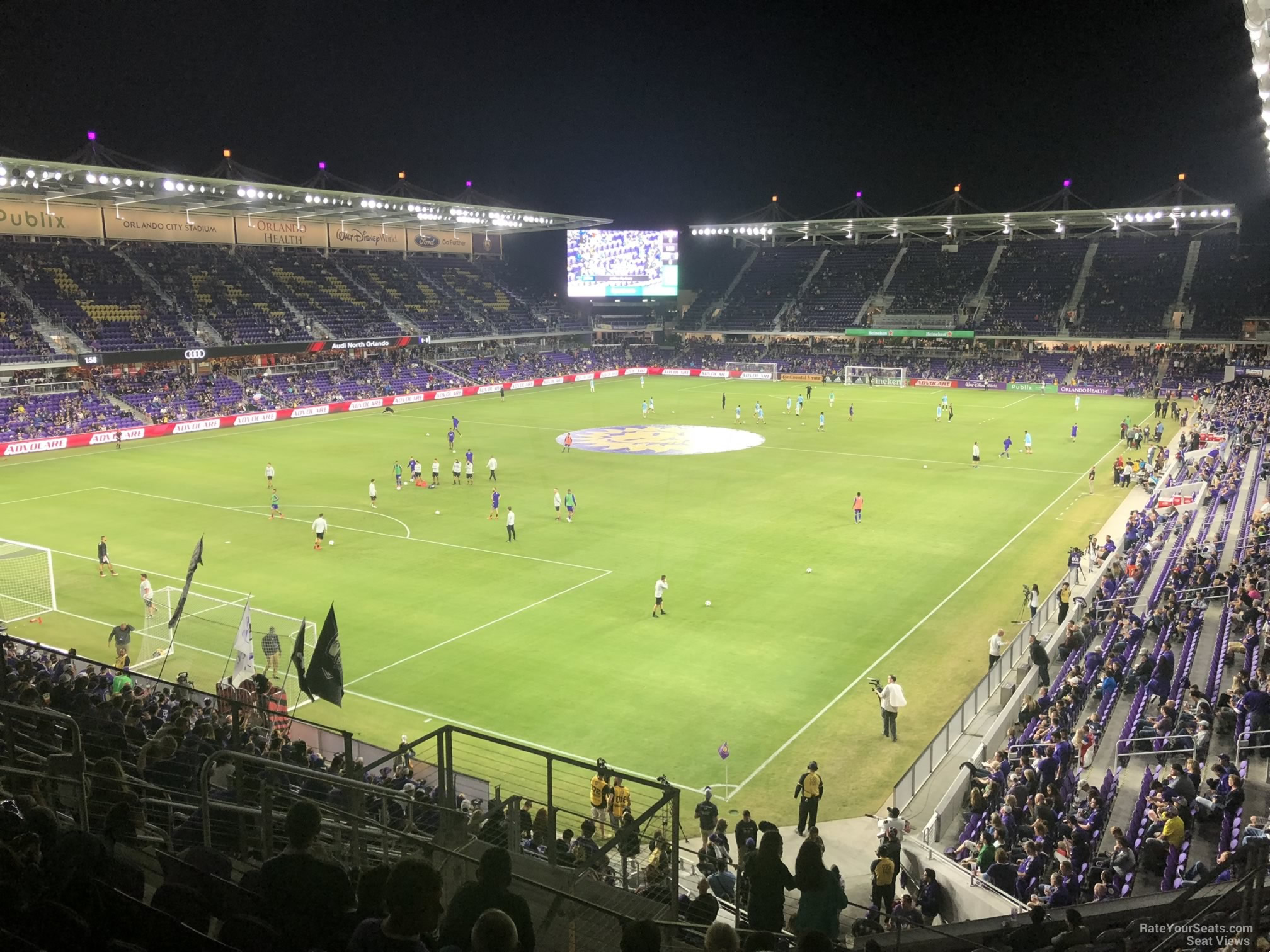 section 122, row k seat view  for soccer - exploria stadium