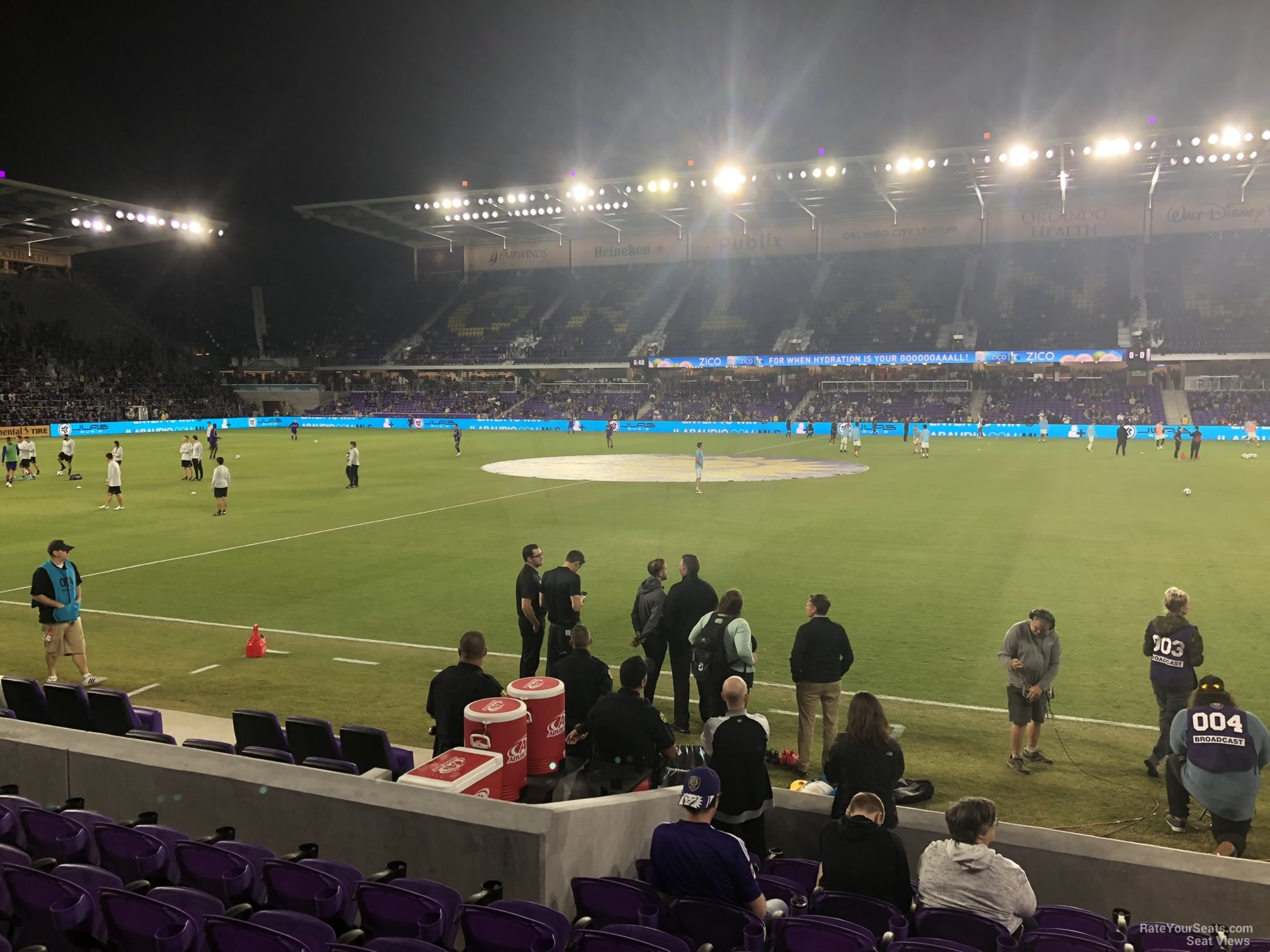 section 13, row j seat view  for soccer - exploria stadium