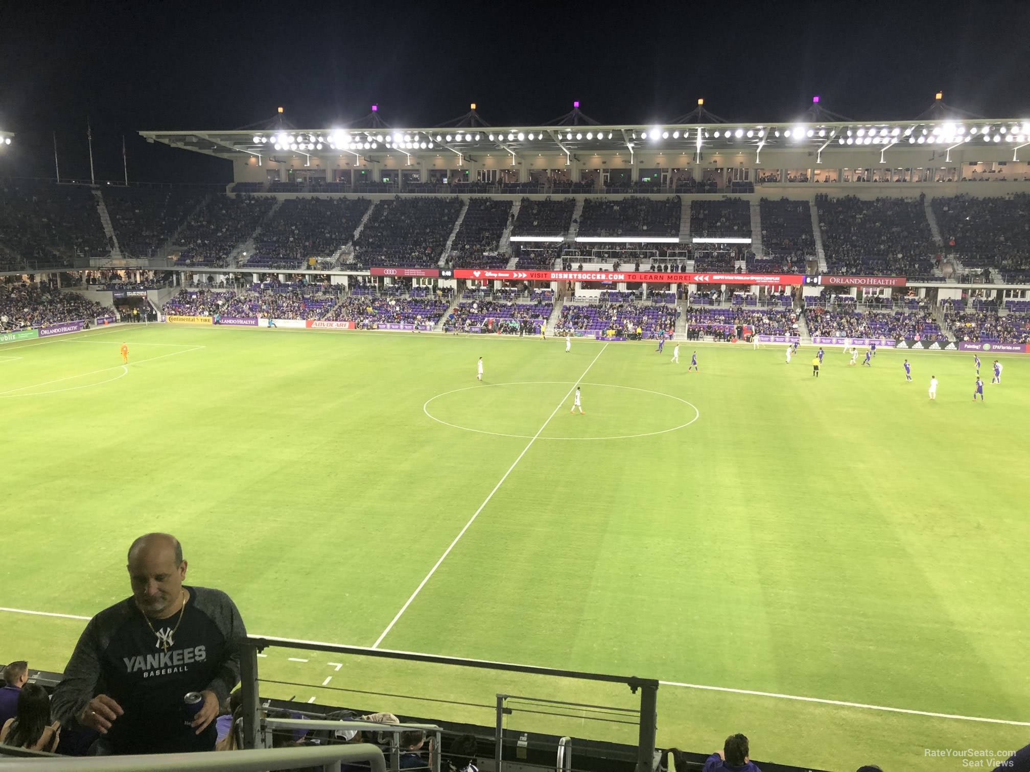 section 133, row k seat view  for soccer - exploria stadium