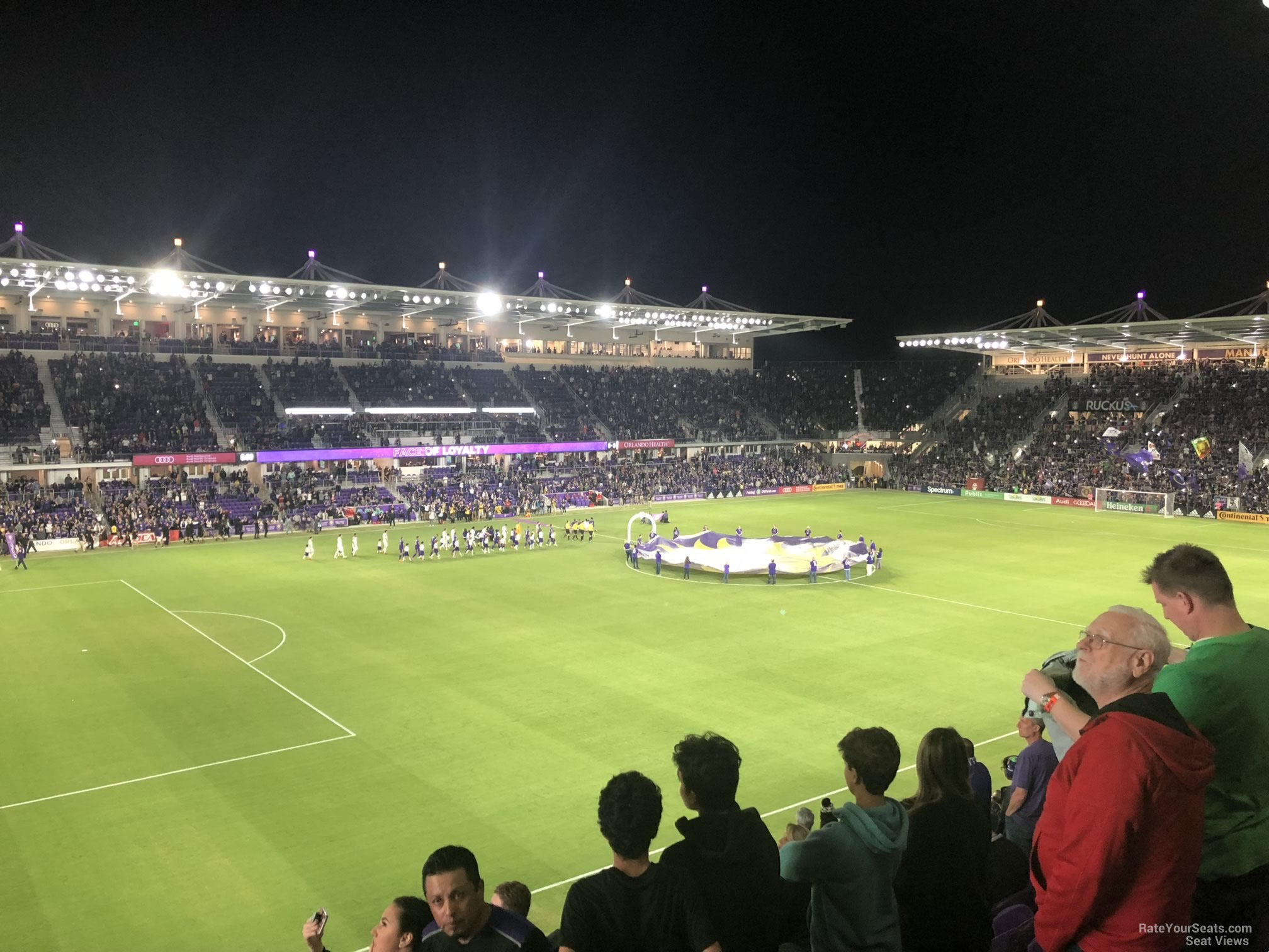 section 138, row k seat view  for soccer - exploria stadium