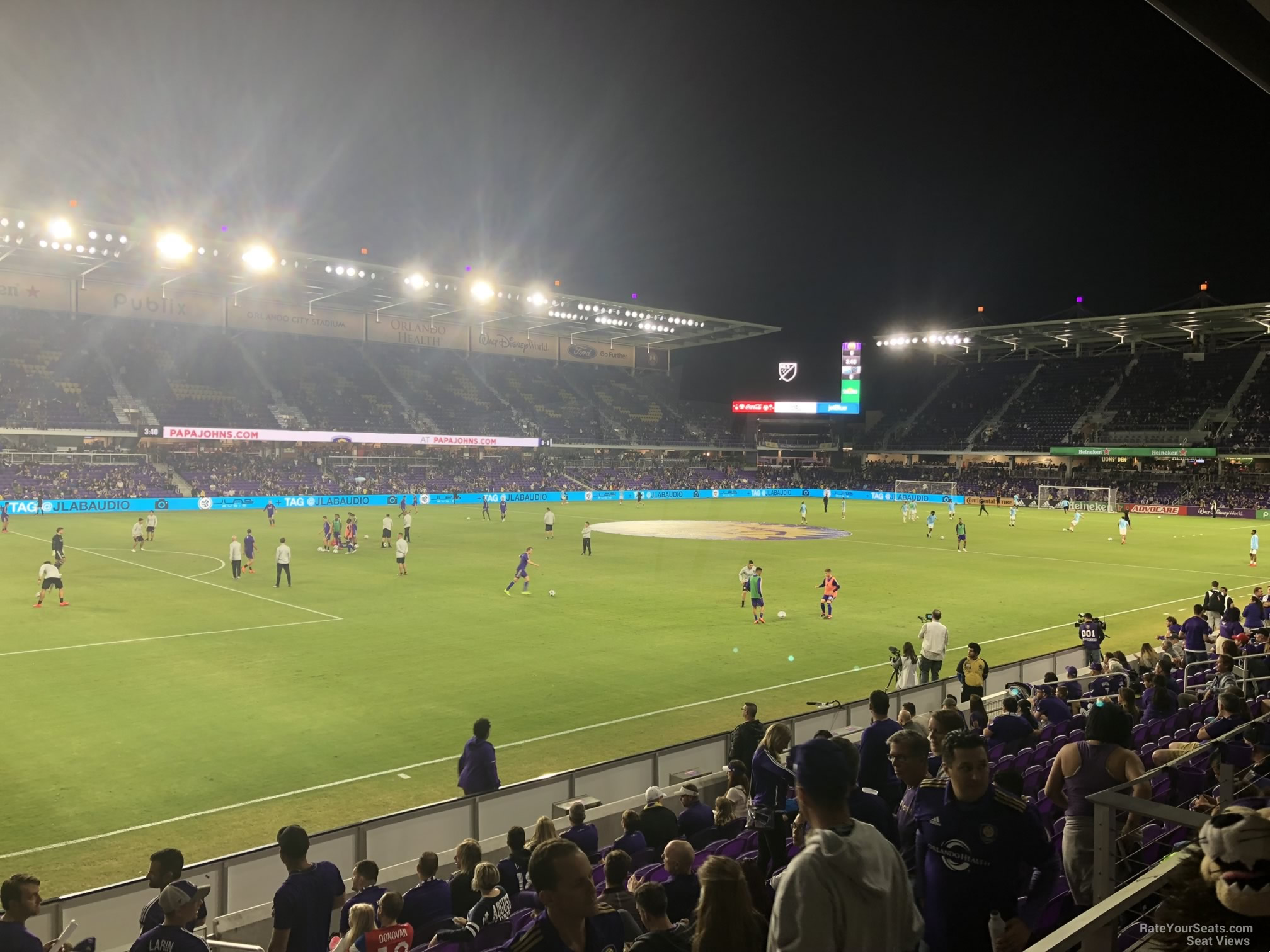 section 19, row j seat view  for soccer - exploria stadium