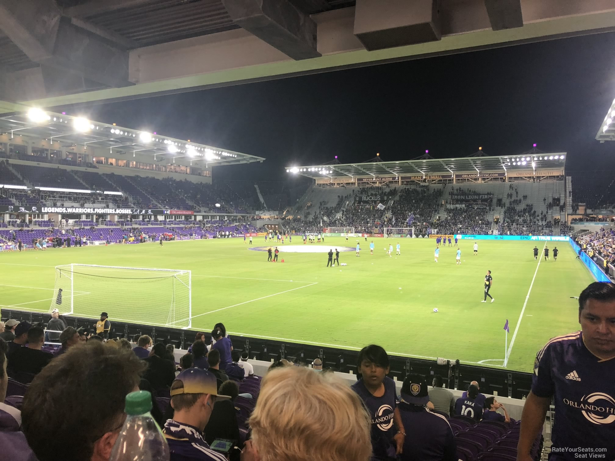 section 2, row p seat view  for soccer - exploria stadium