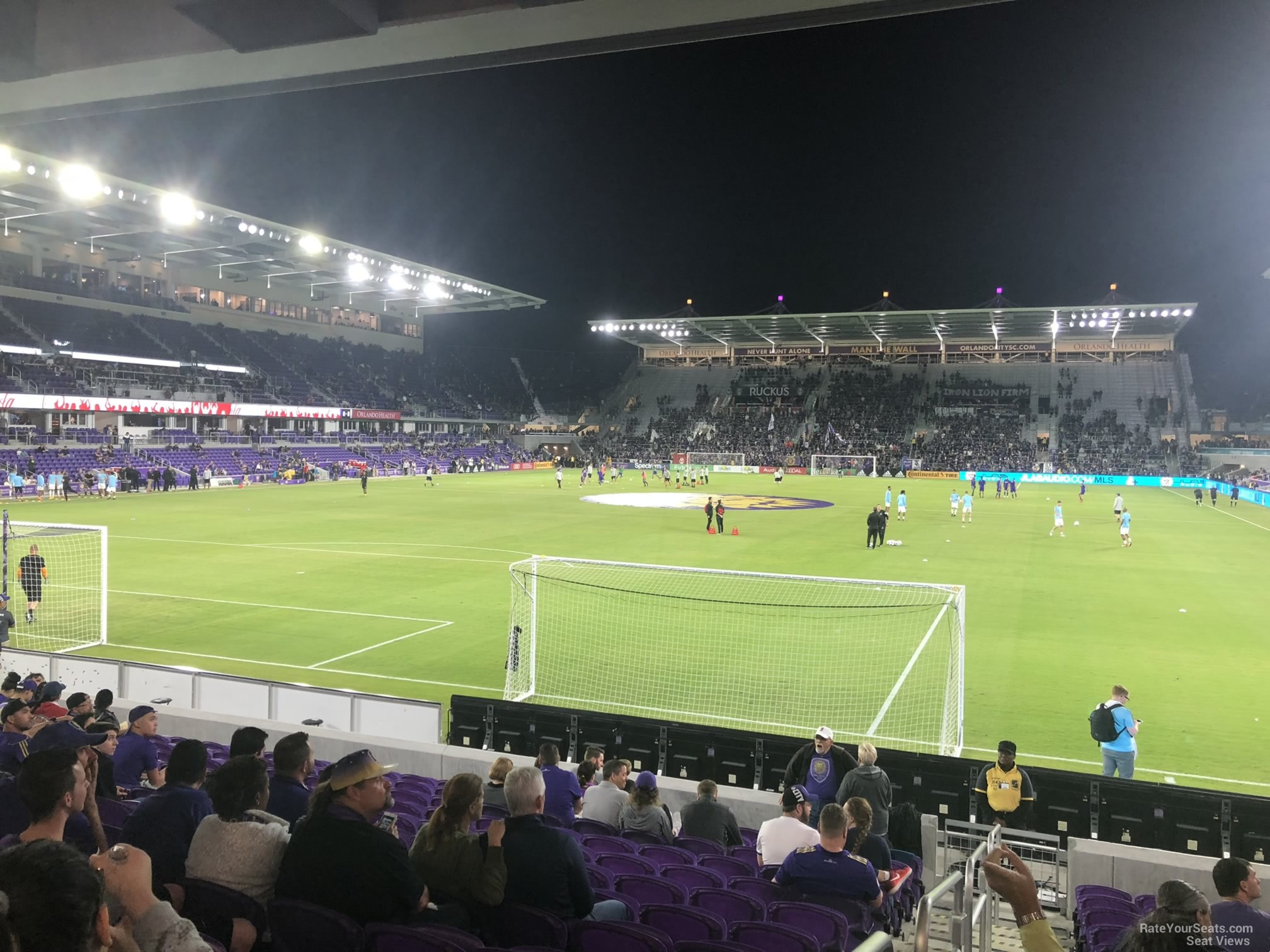 section 3, row p seat view  for soccer - exploria stadium