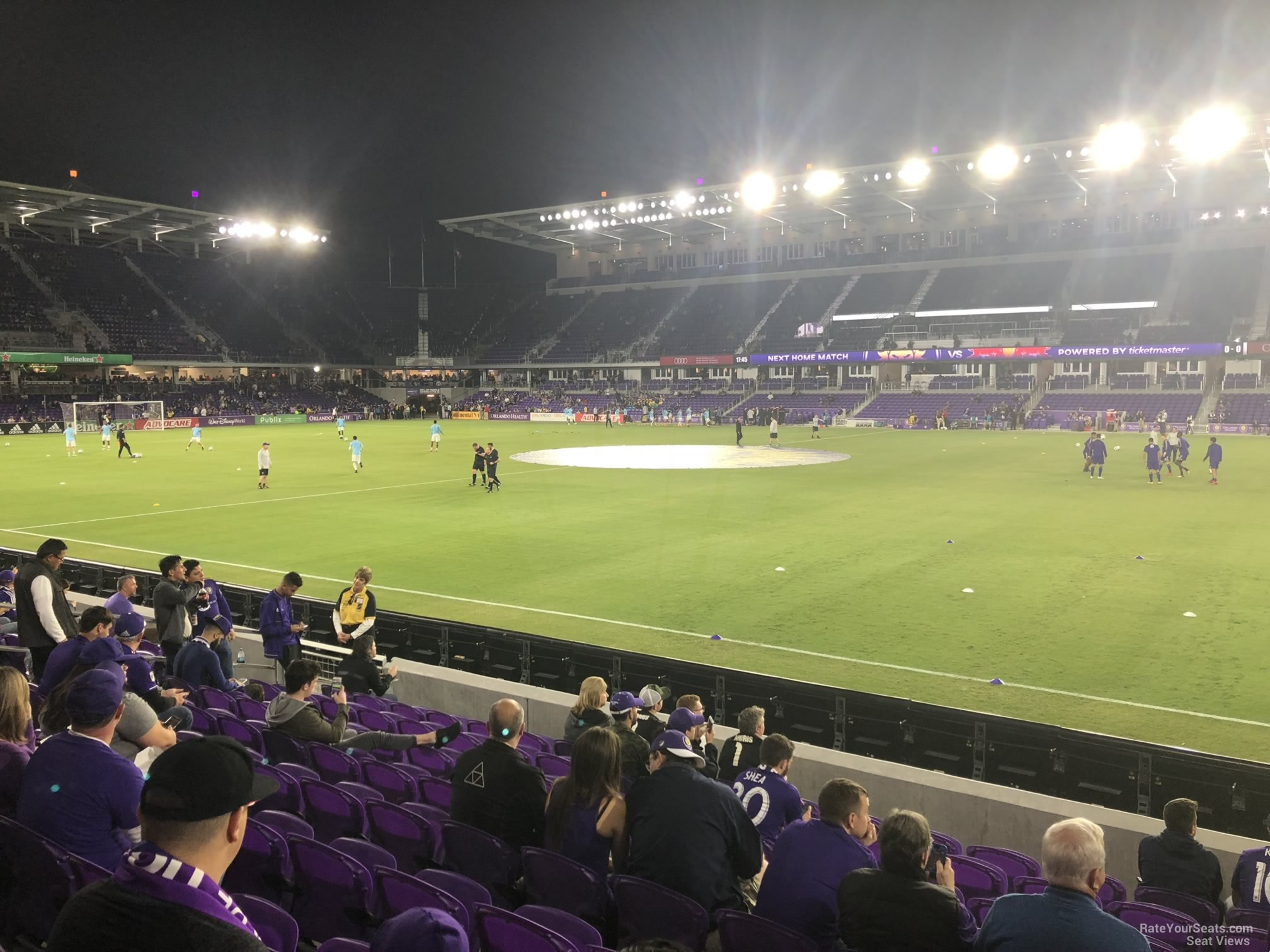section 32, row n seat view  for soccer - exploria stadium