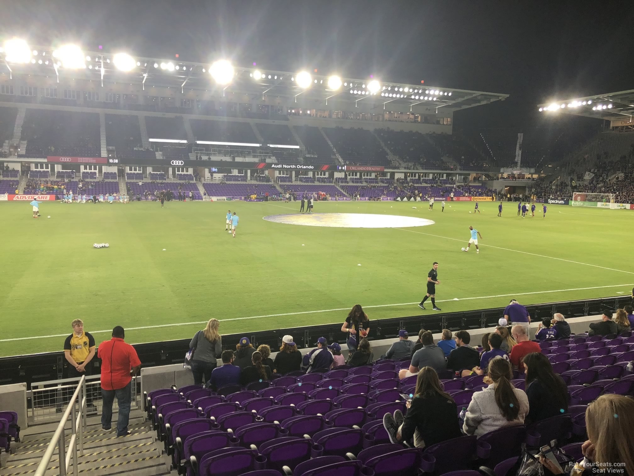 section 35, row p seat view  for soccer - exploria stadium