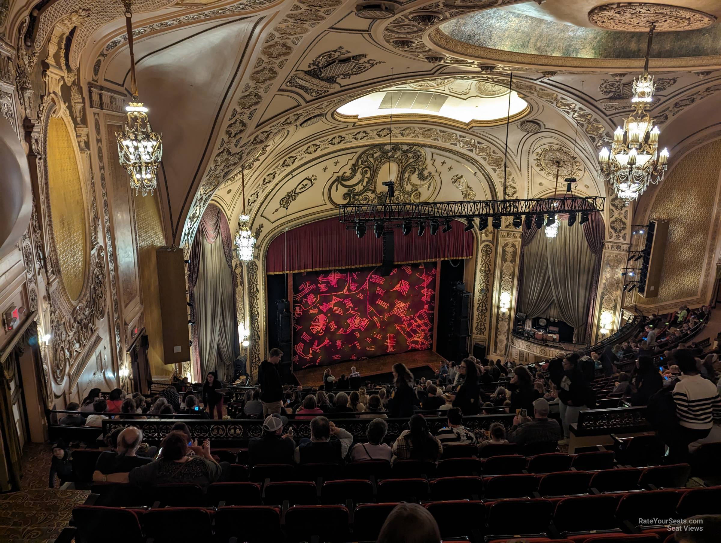 view from gallery left row f seat view - orpheum theater - omaha