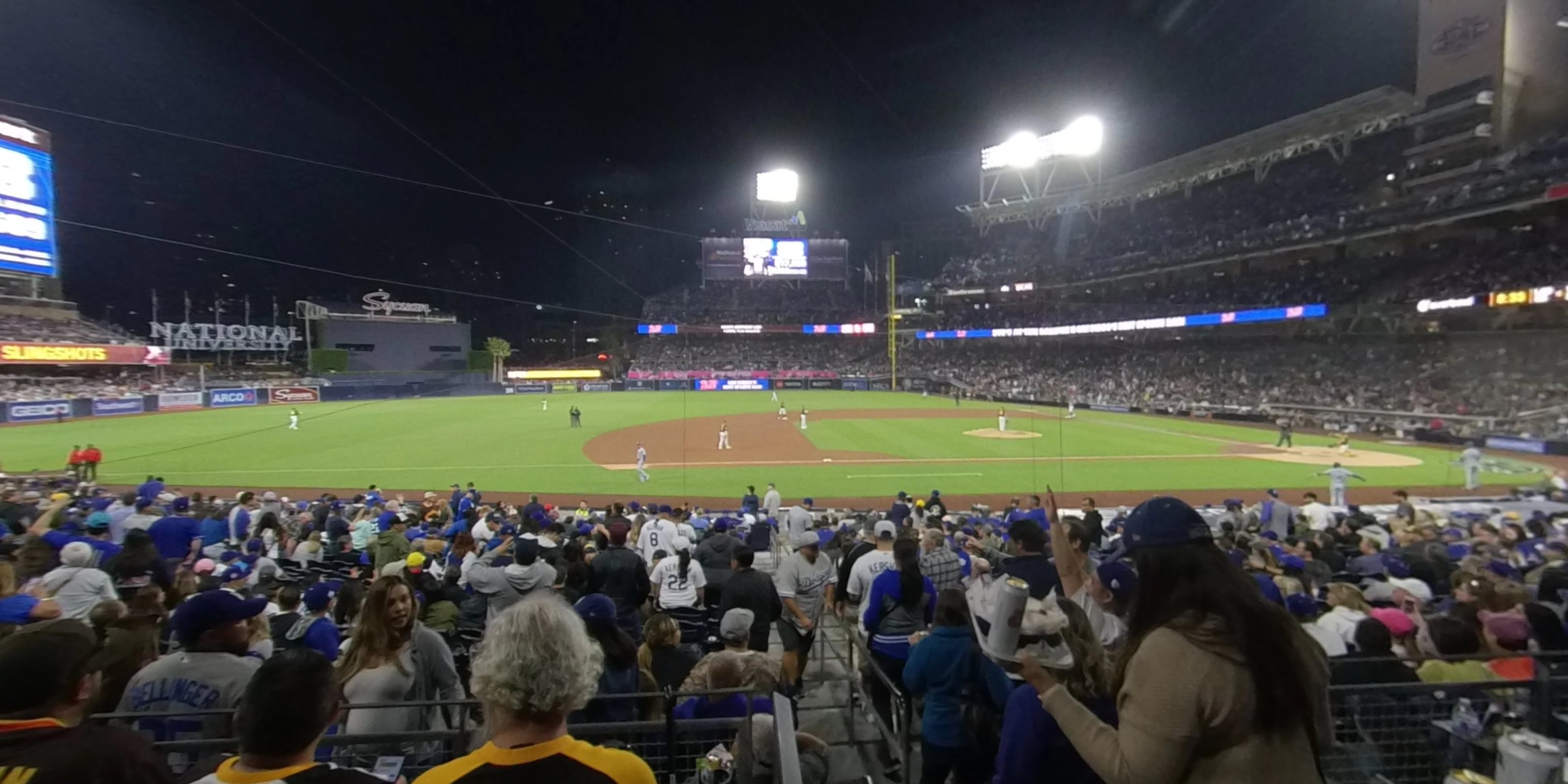 section 110 panoramic seat view  for baseball - petco park