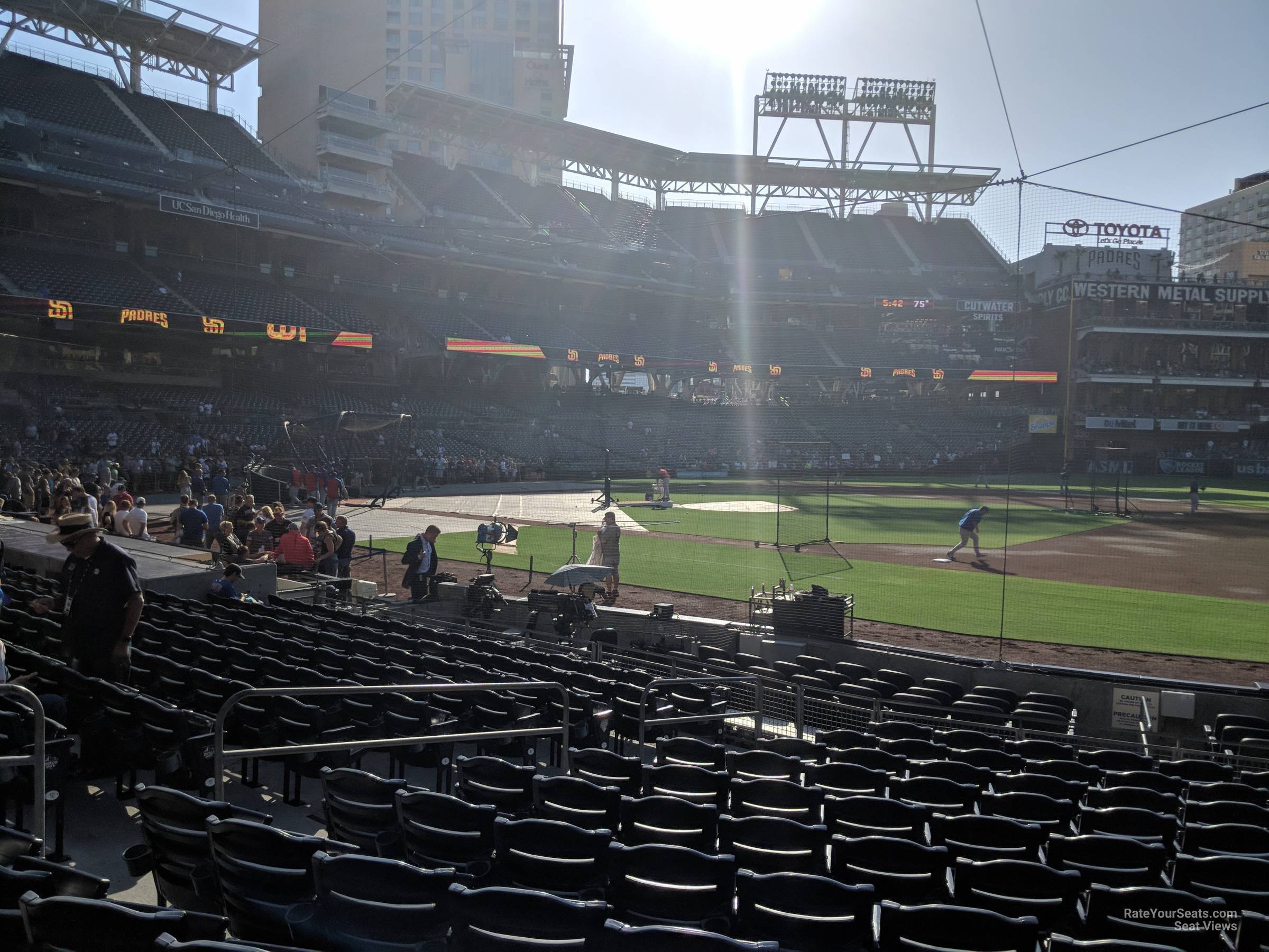 section 111, row 16 seat view  for baseball - petco park