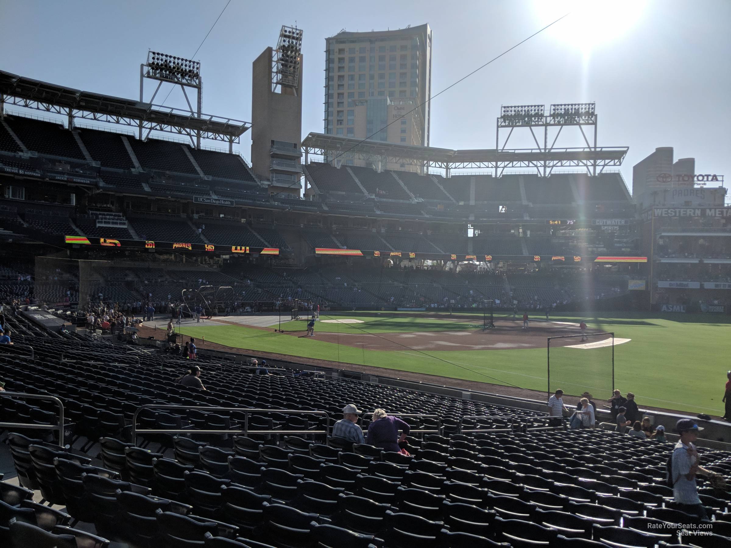 section 119, row 25 seat view  for baseball - petco park