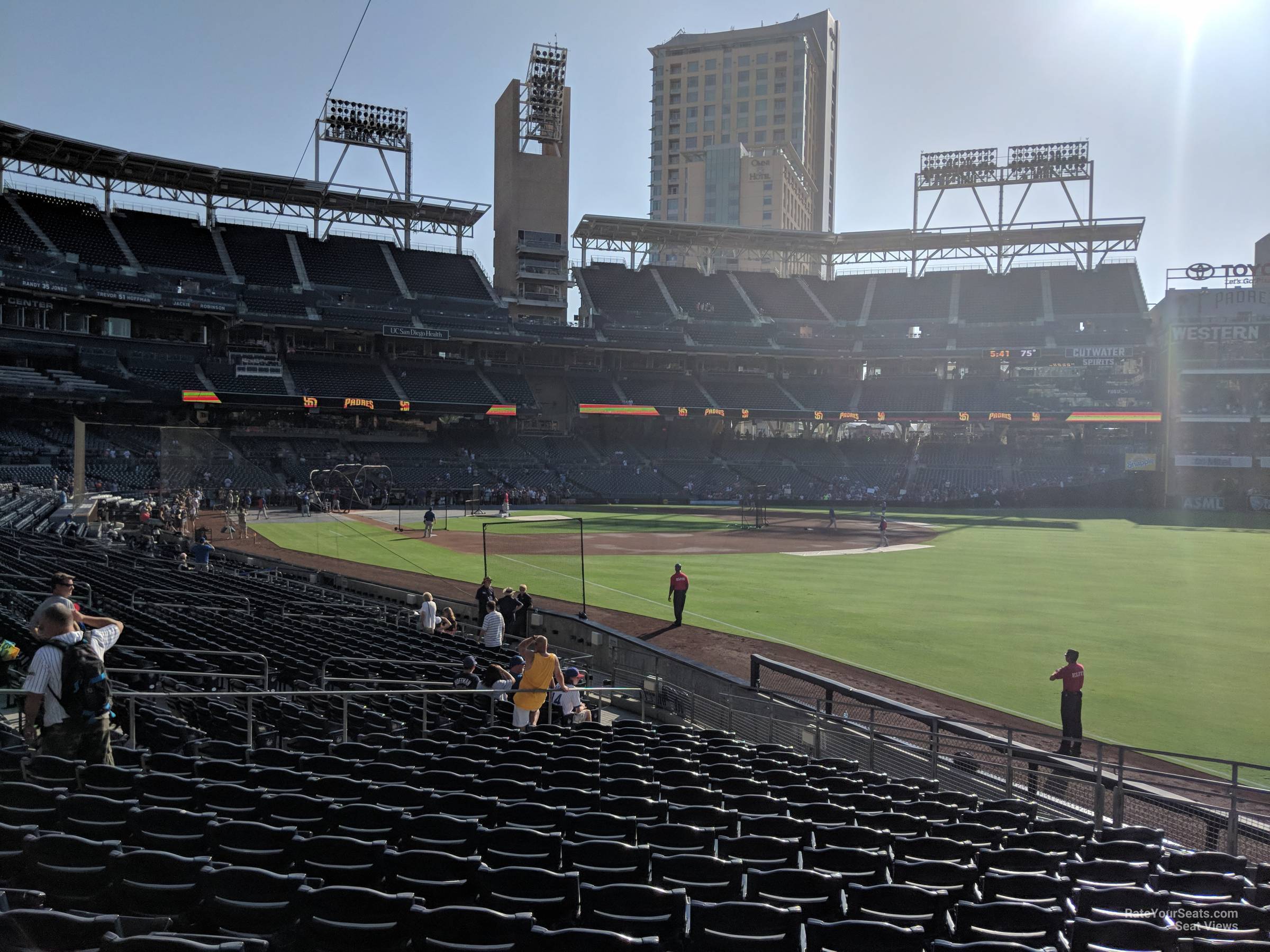 section 123, row 25 seat view  for baseball - petco park