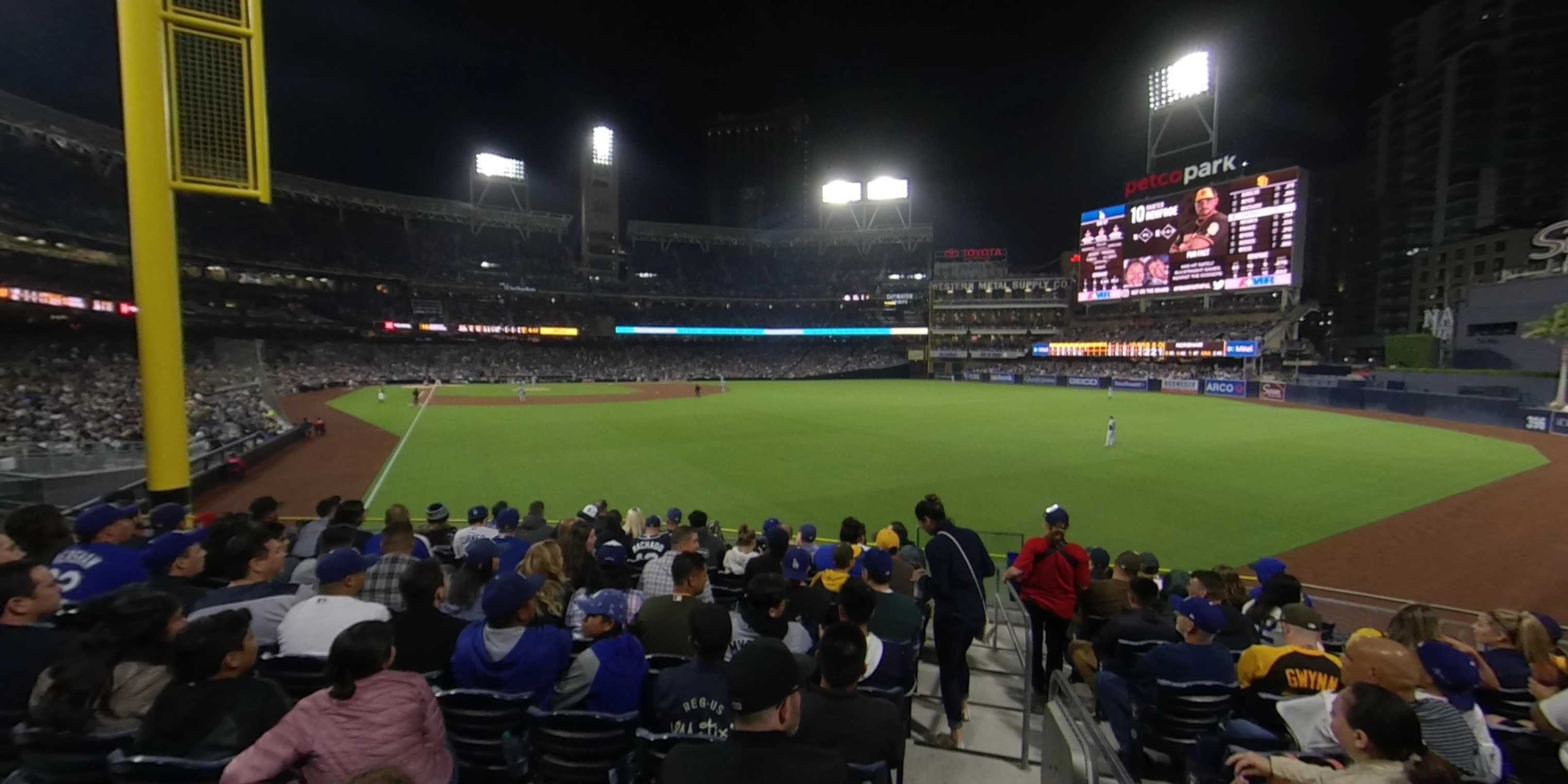 section 125 panoramic seat view  for baseball - petco park