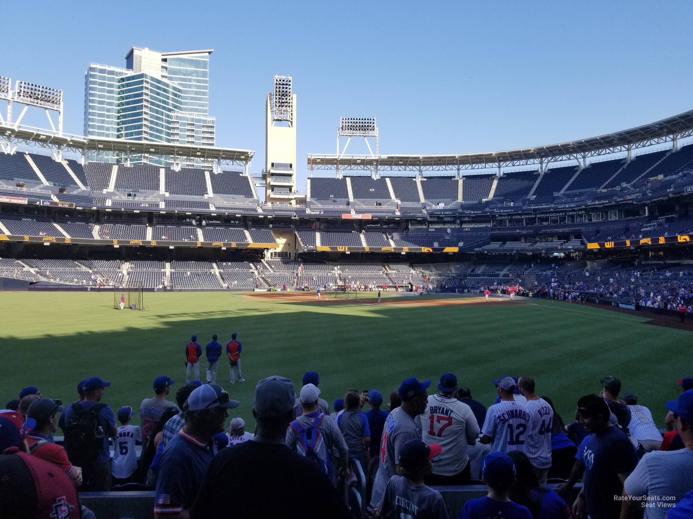 section 130, row 7 seat view  for baseball - petco park