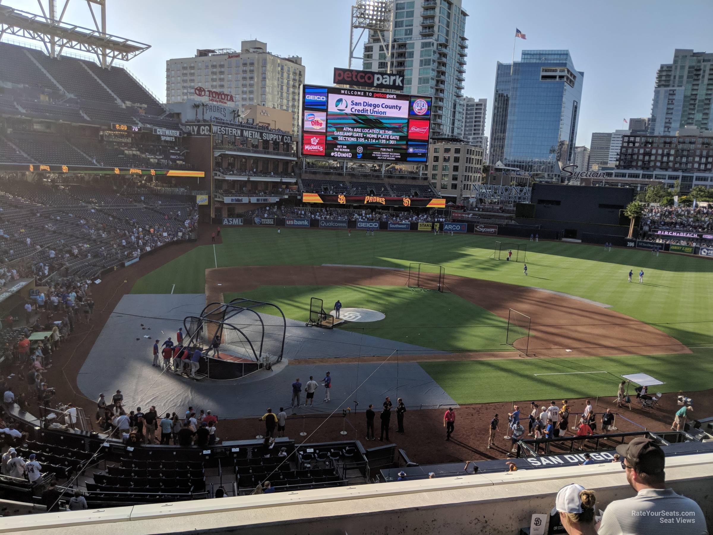section 203, row 5 seat view  for baseball - petco park