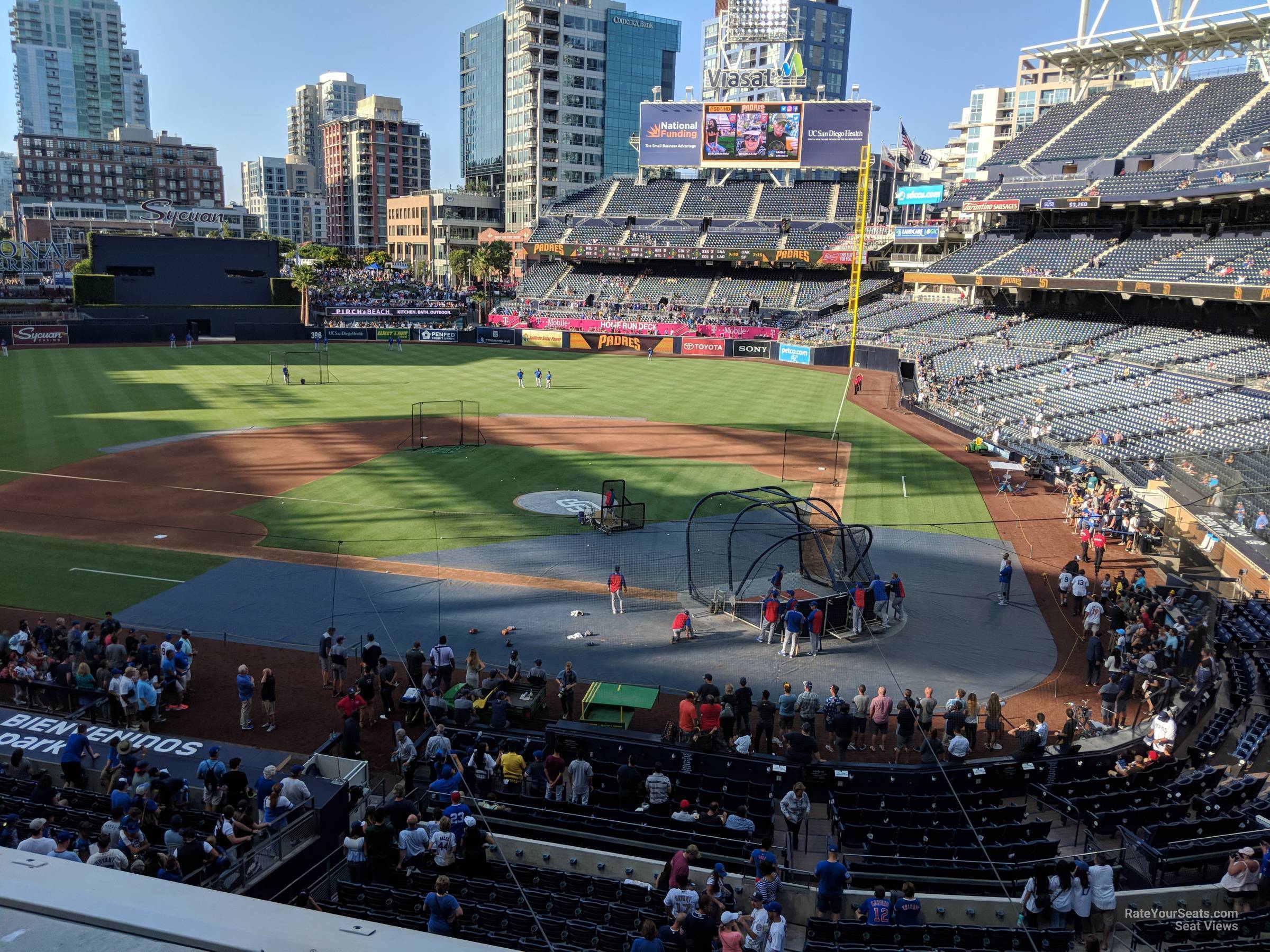 section 204, row 3 seat view  for baseball - petco park