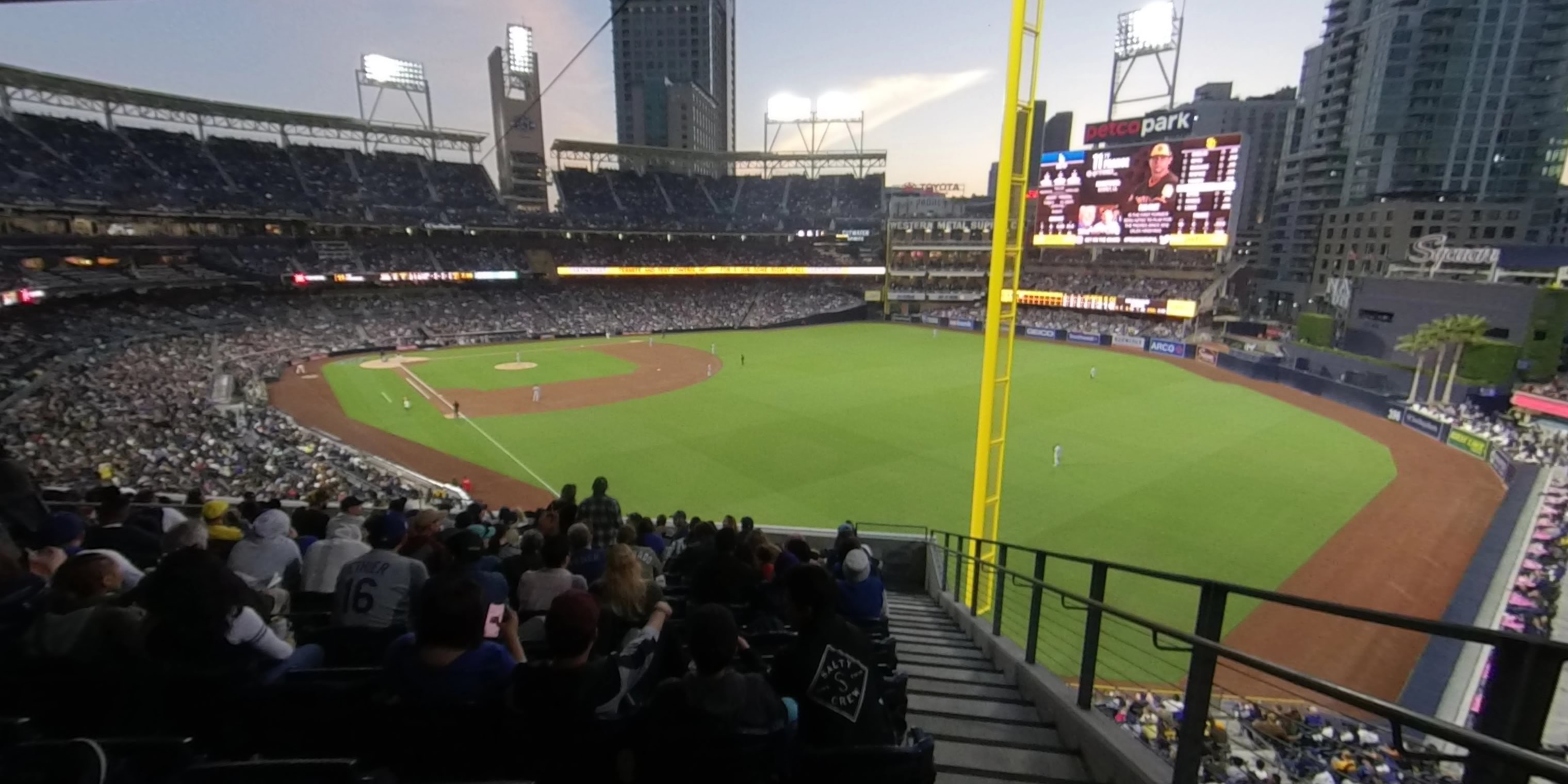 section 223 panoramic seat view  for baseball - petco park