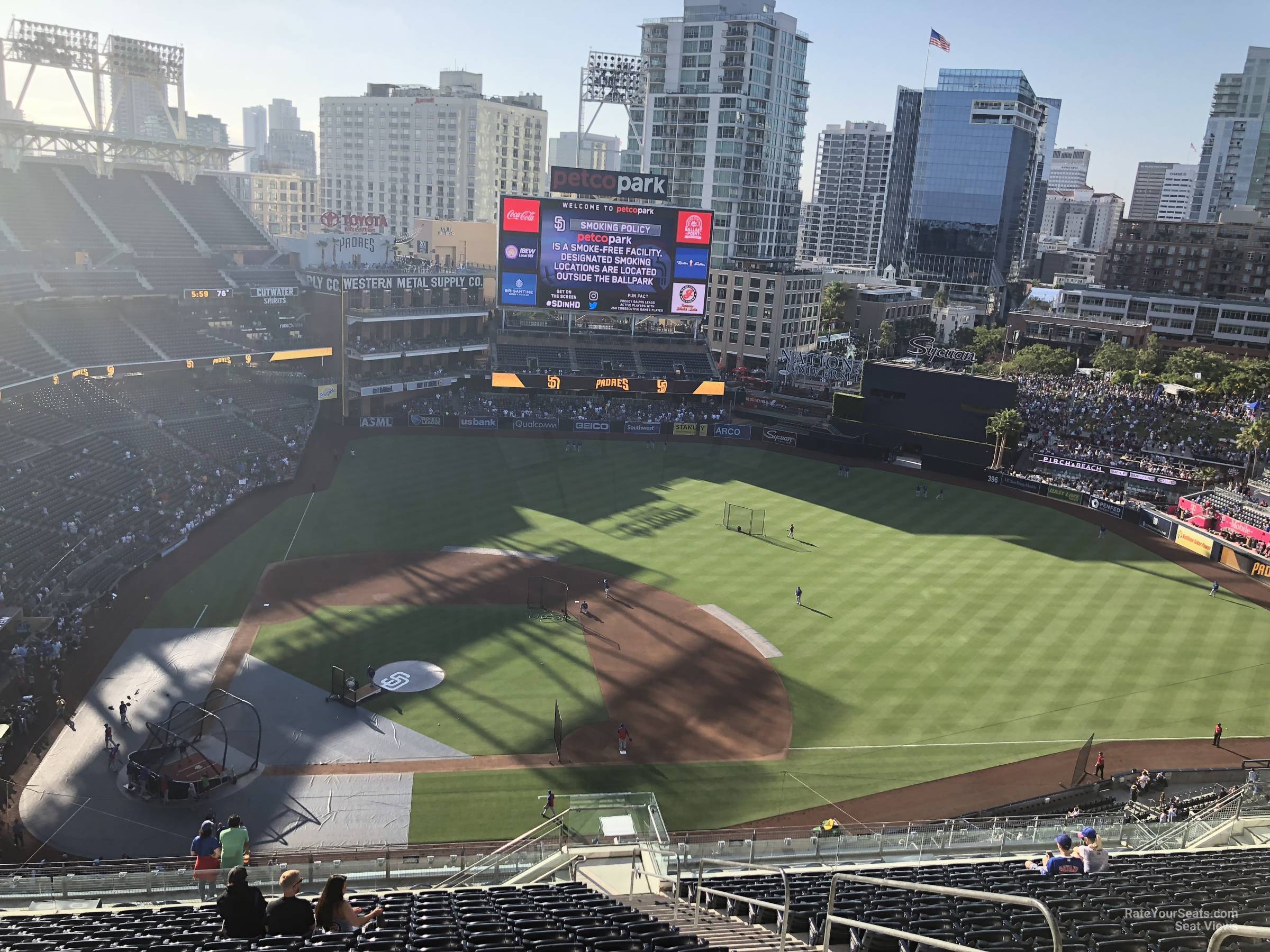 section 309, row 25 seat view for baseball - petco park