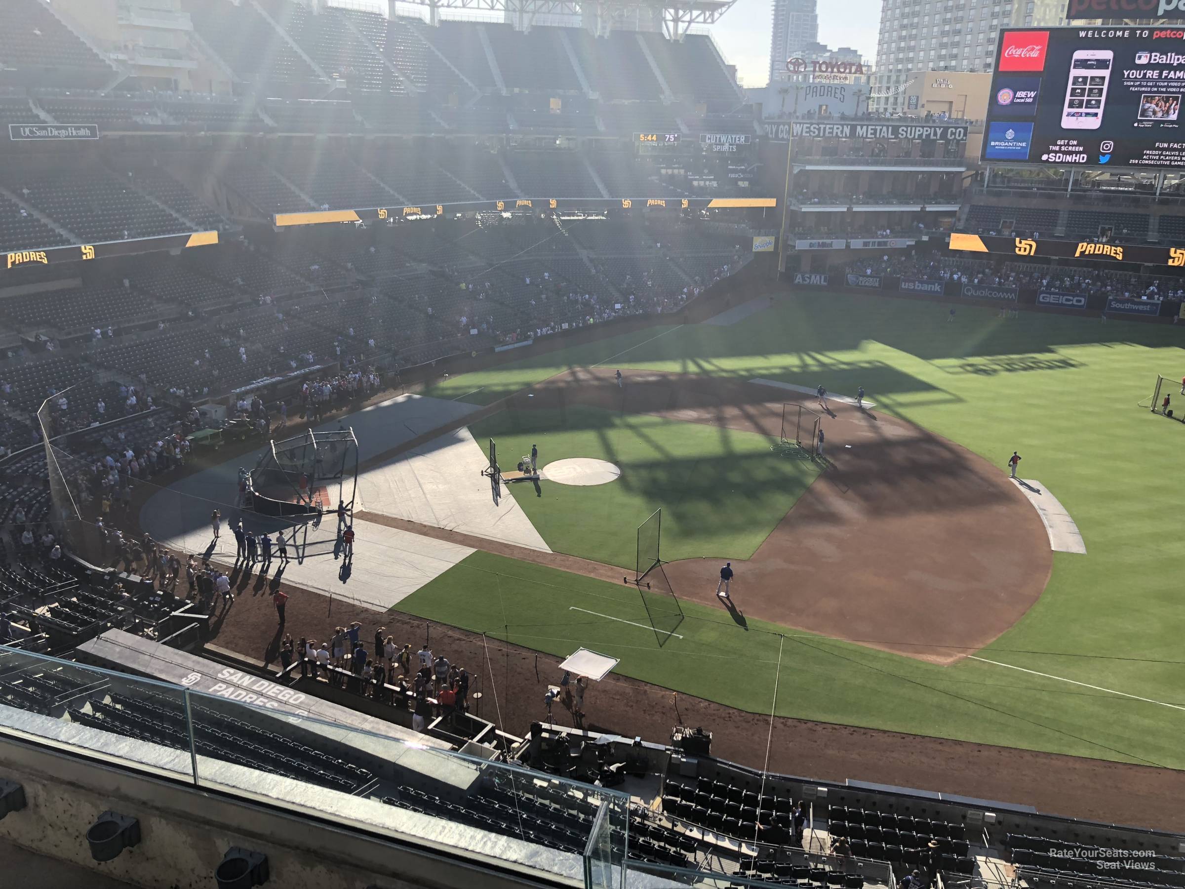 section 313, row 3 seat view  for baseball - petco park