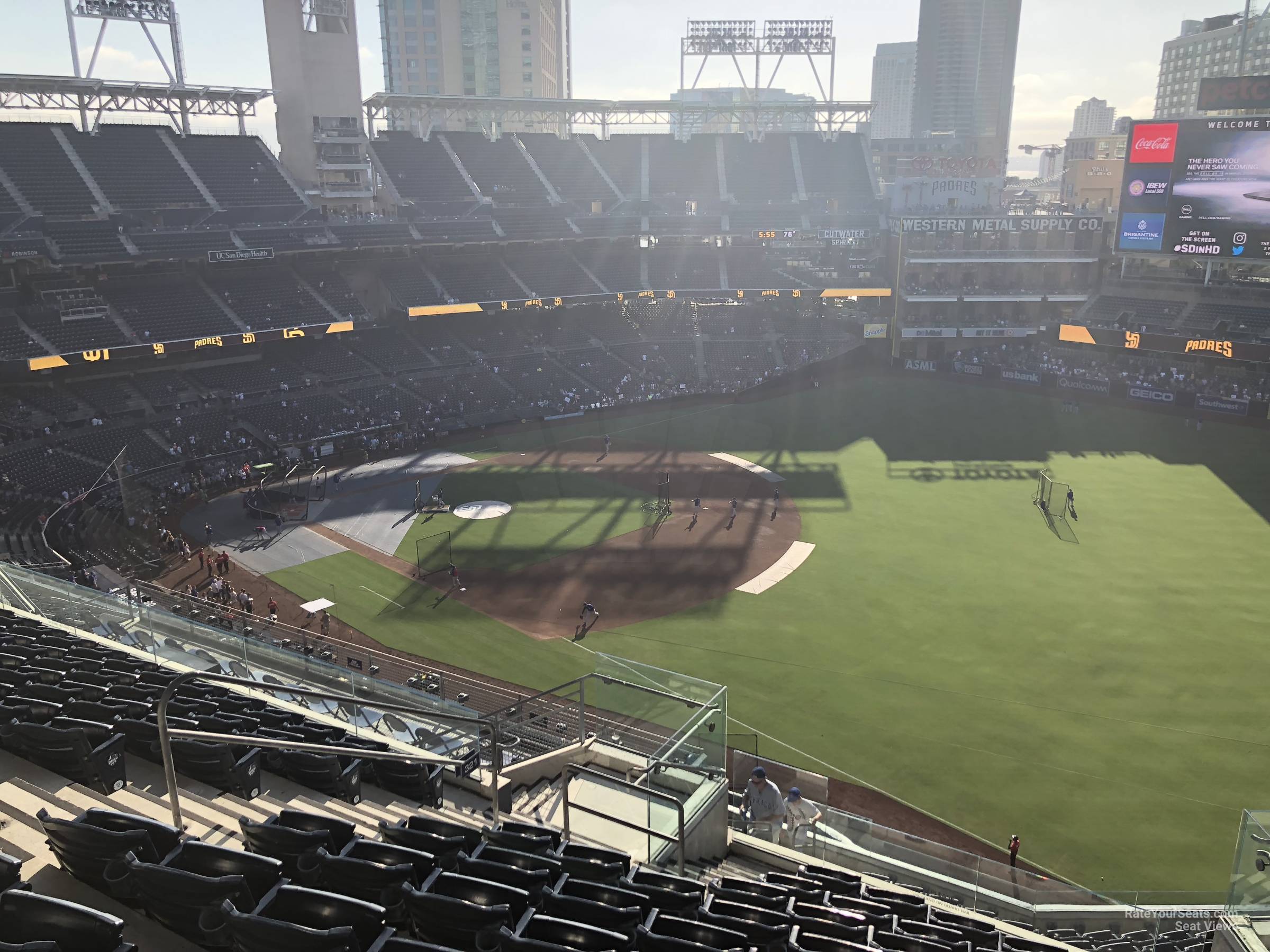 section 321, row 13 seat view  for baseball - petco park