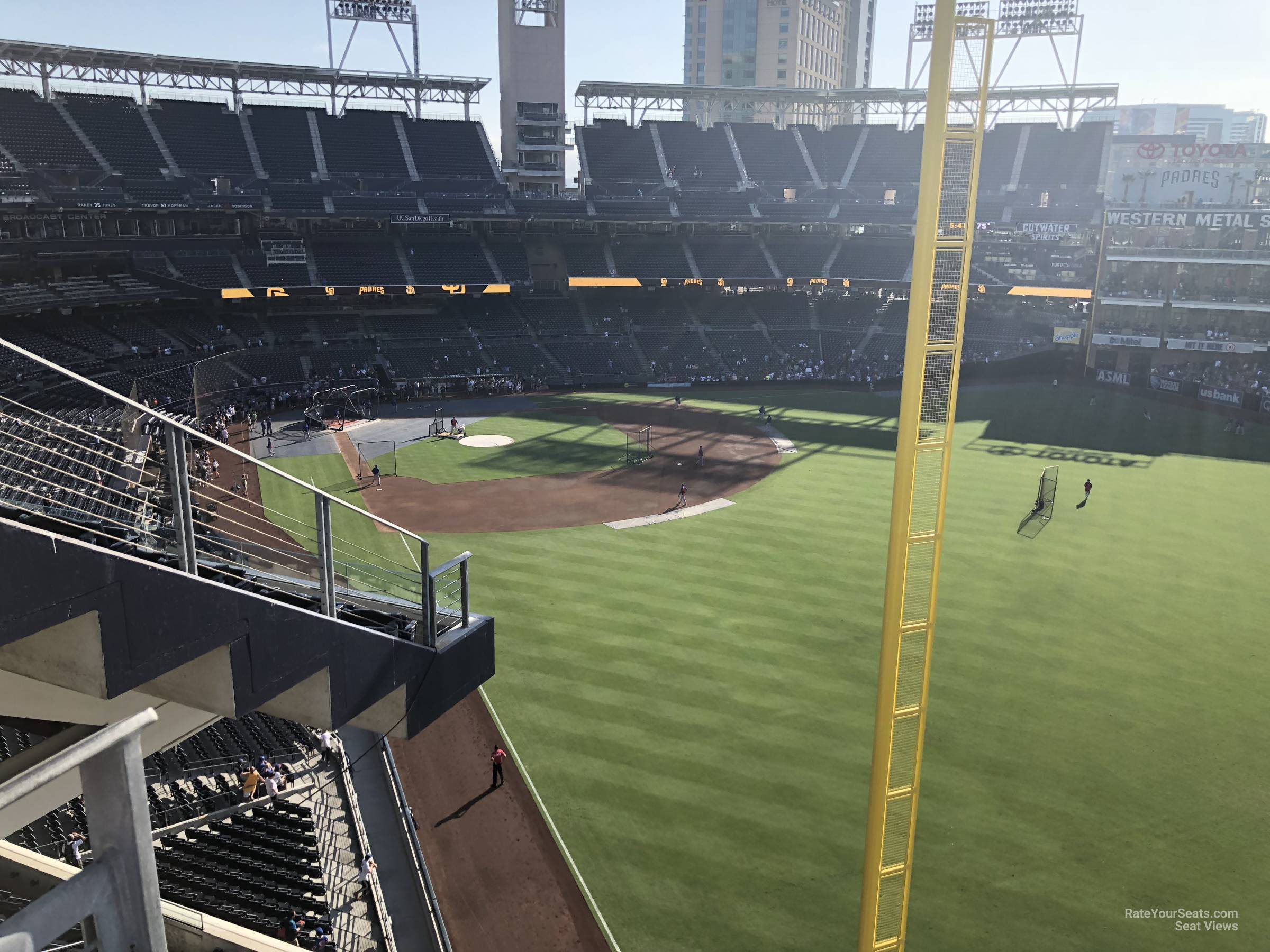 section 329, row 1 seat view  for baseball - petco park