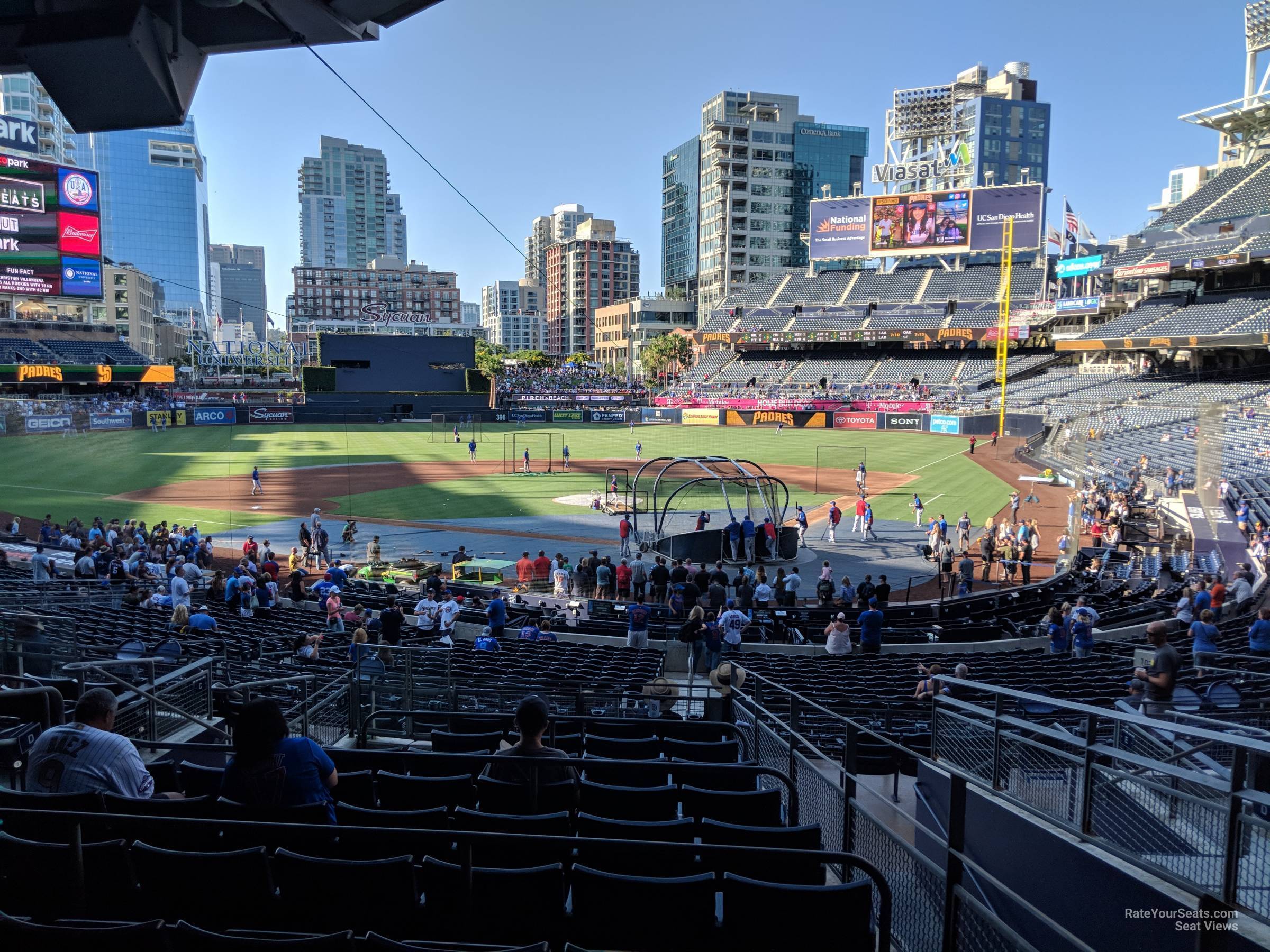 section d, row 11 seat view  for baseball - petco park