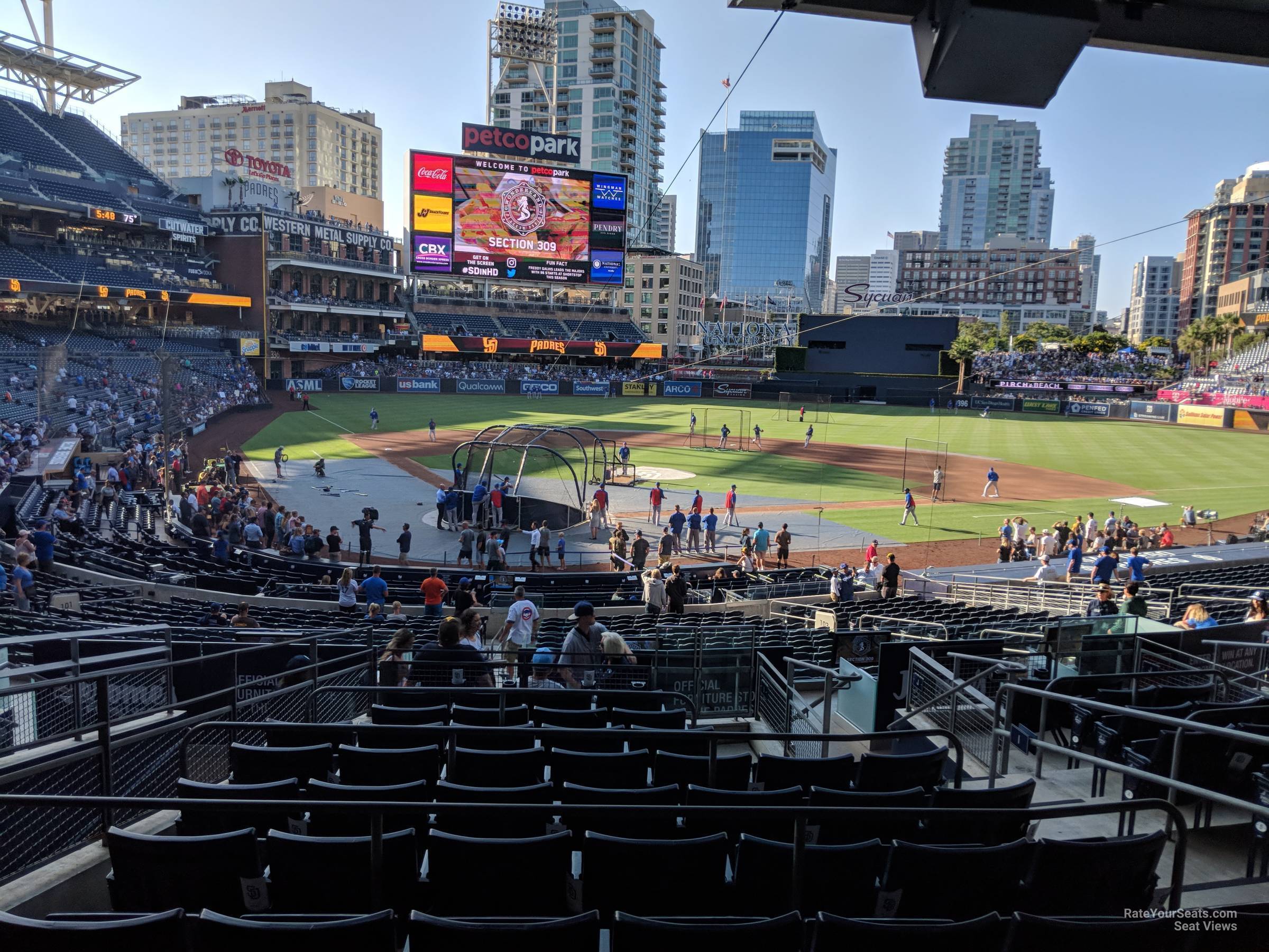 section i, row 11 seat view  for baseball - petco park