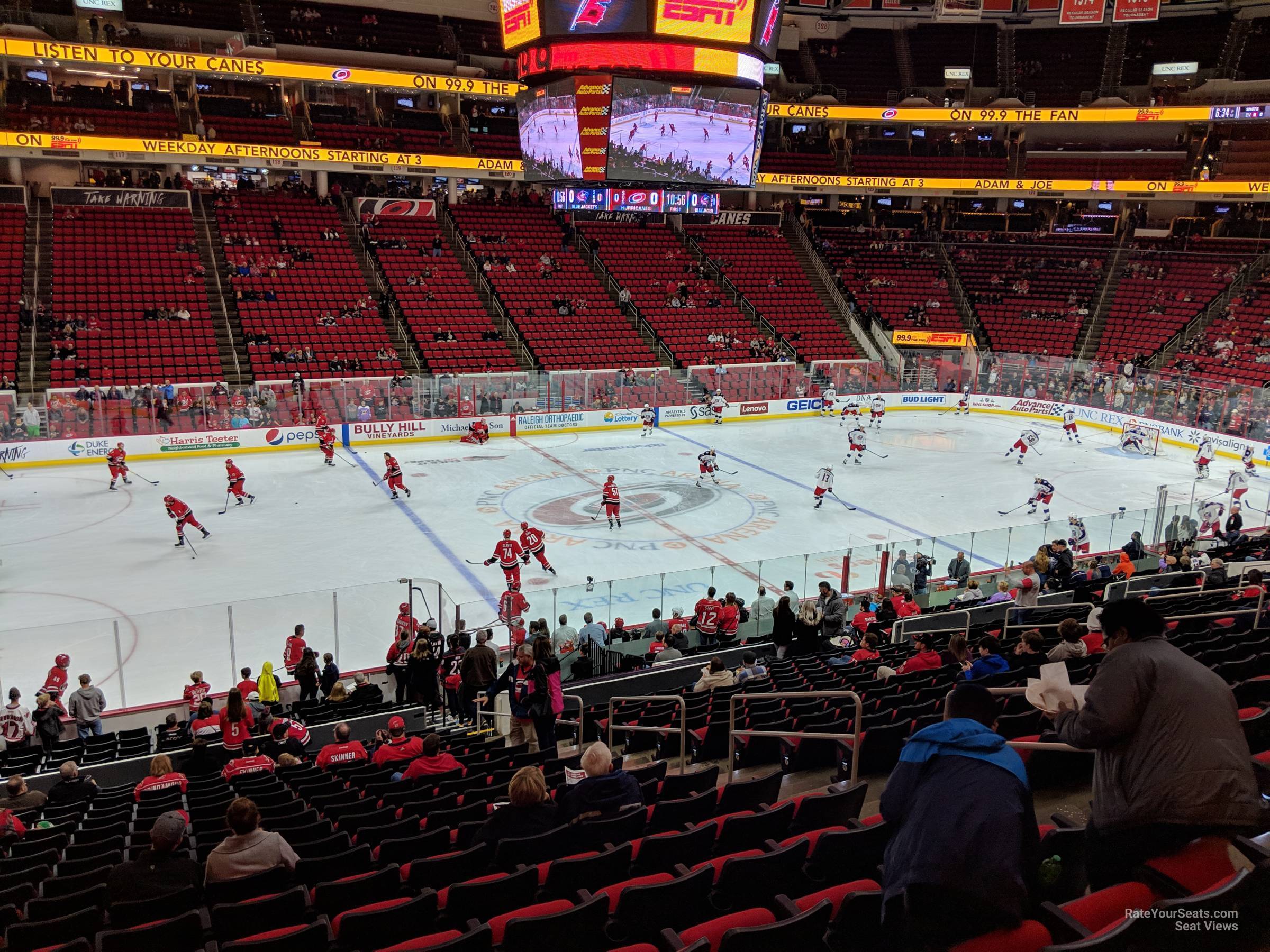 PNC Arena Section 106 - Carolina Hurricanes - RateYourSeats.com