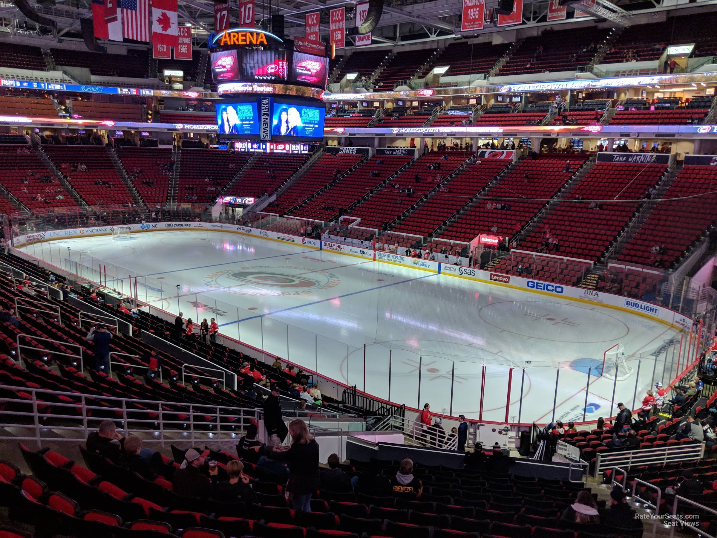 PNC Arena Section 115 - Carolina Hurricanes - RateYourSeats.com