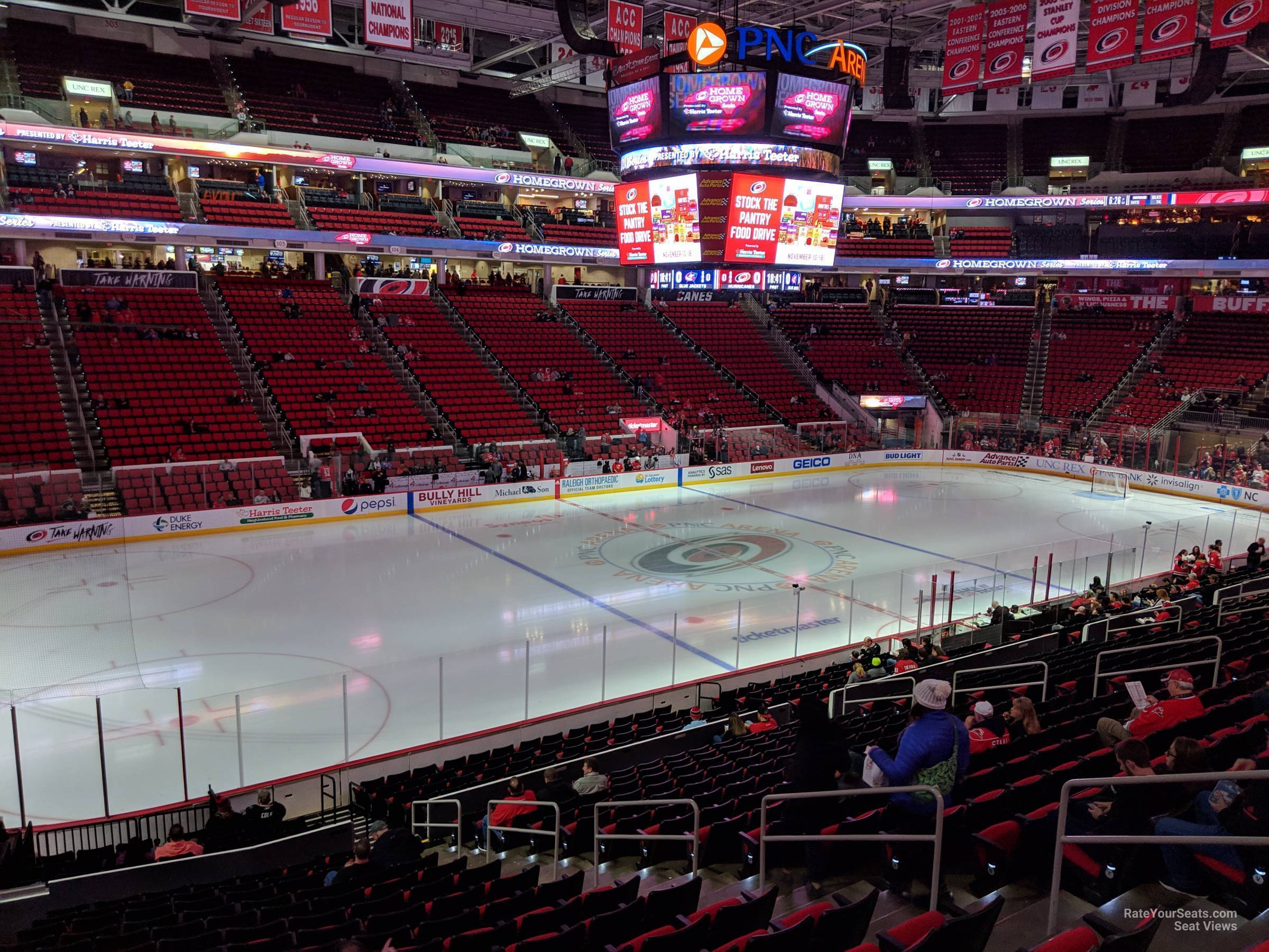 PNC Arena Section 122 - Carolina Hurricanes - RateYourSeats.com