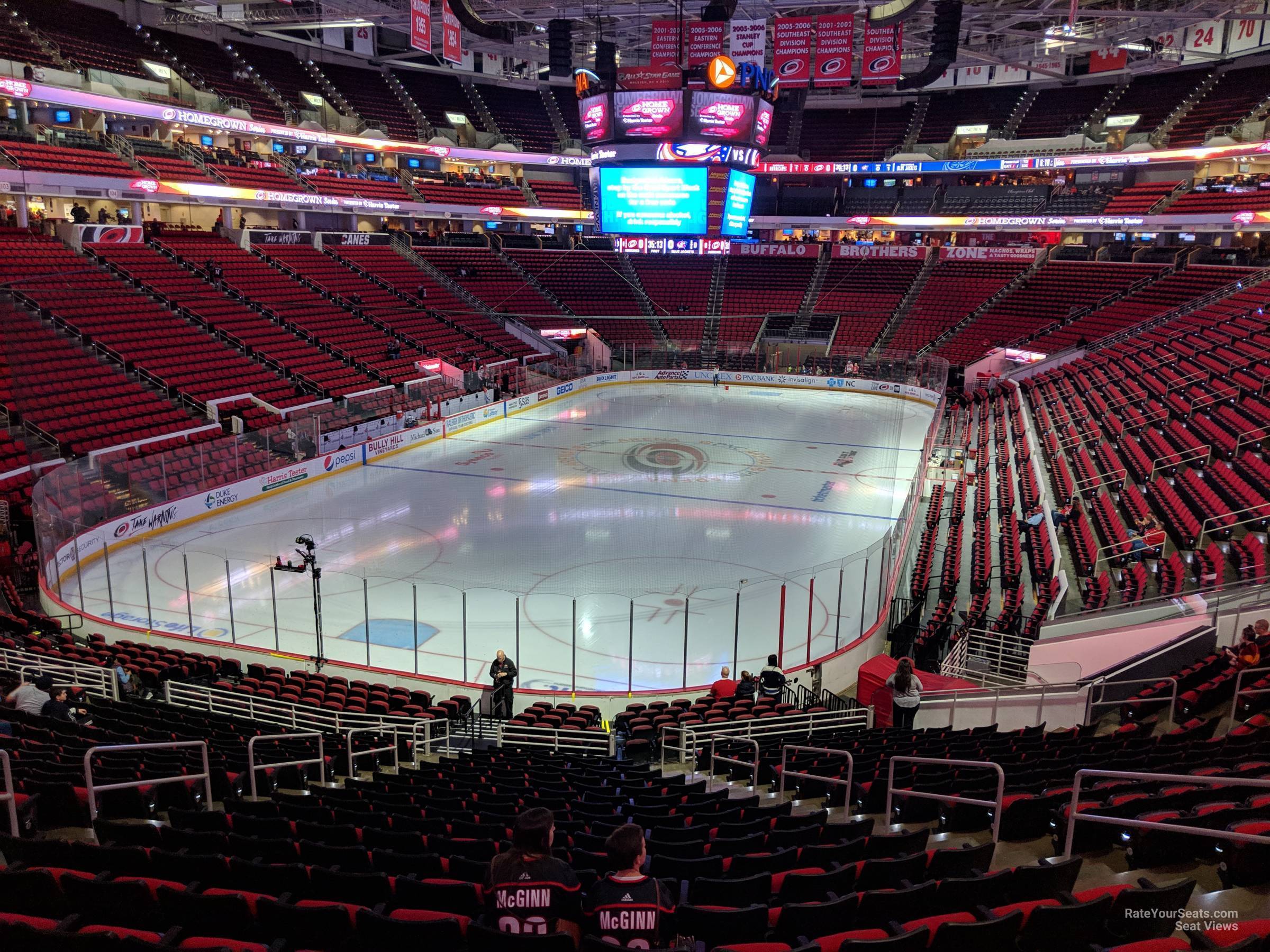 Pnc Arena Section 125 - Carolina Hurricanes - Rateyourseats.com