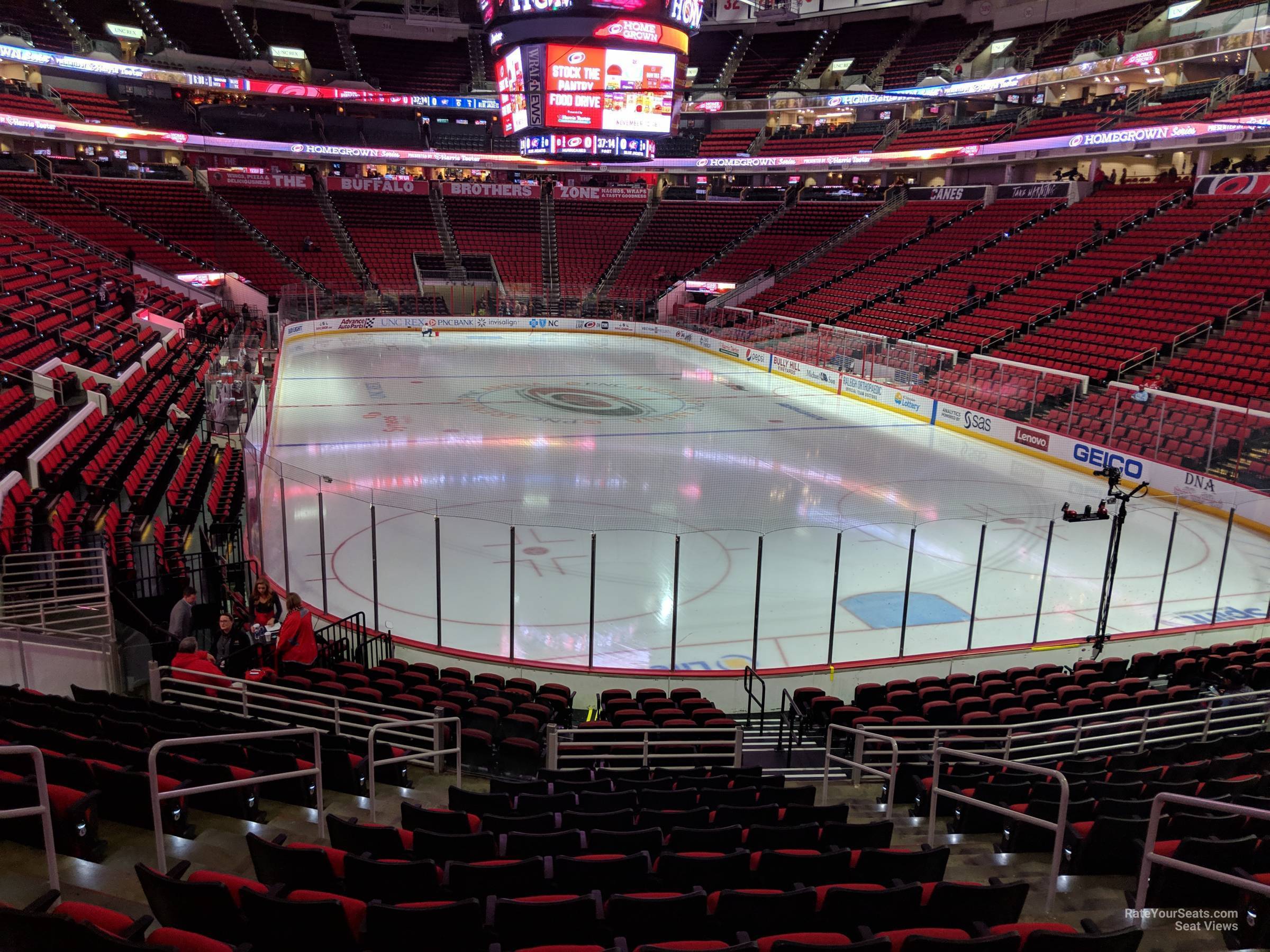 Pnc Arena Section 128 - Carolina Hurricanes - Rateyourseats.com