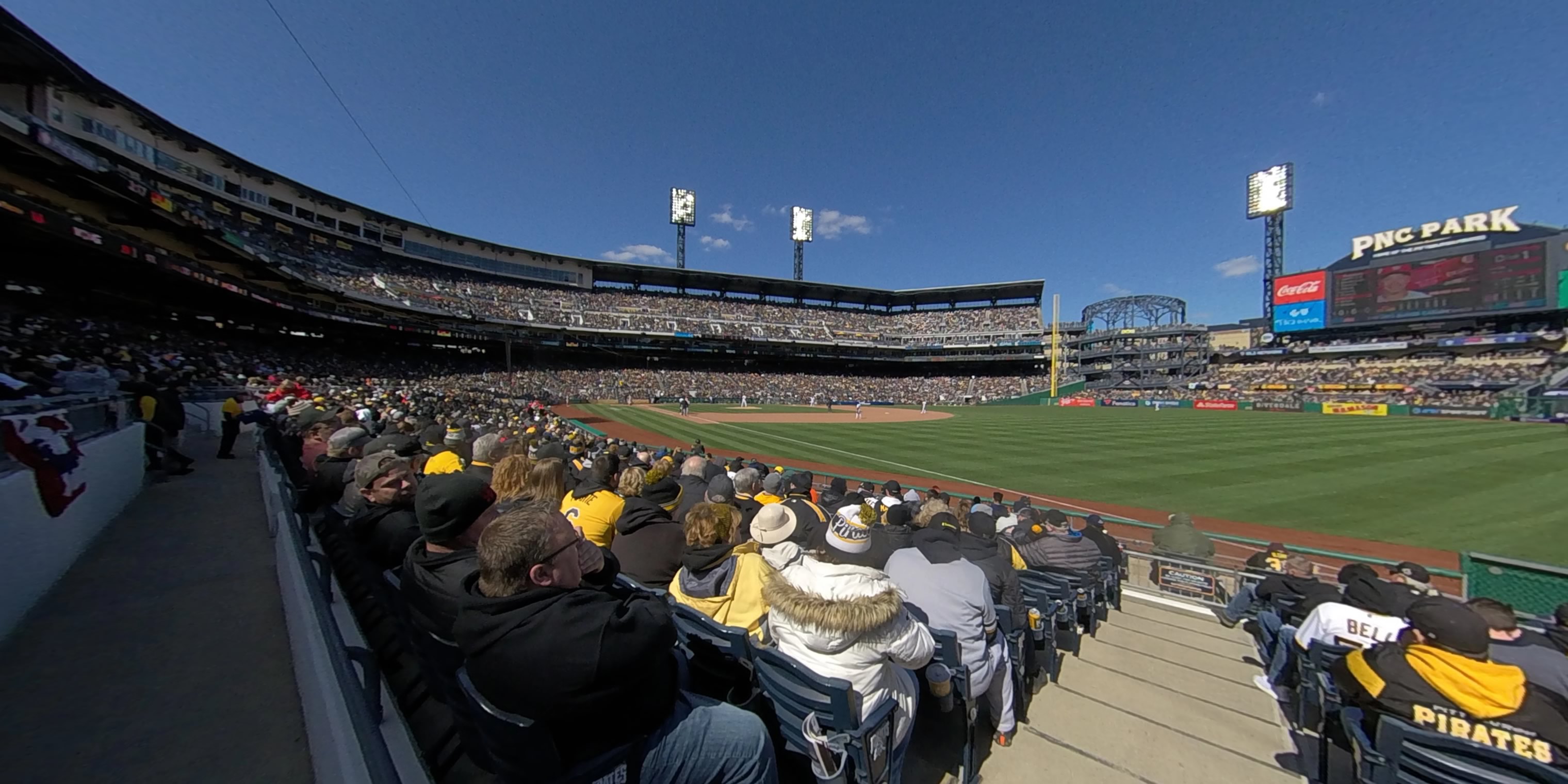 section 1 panoramic seat view  - pnc park