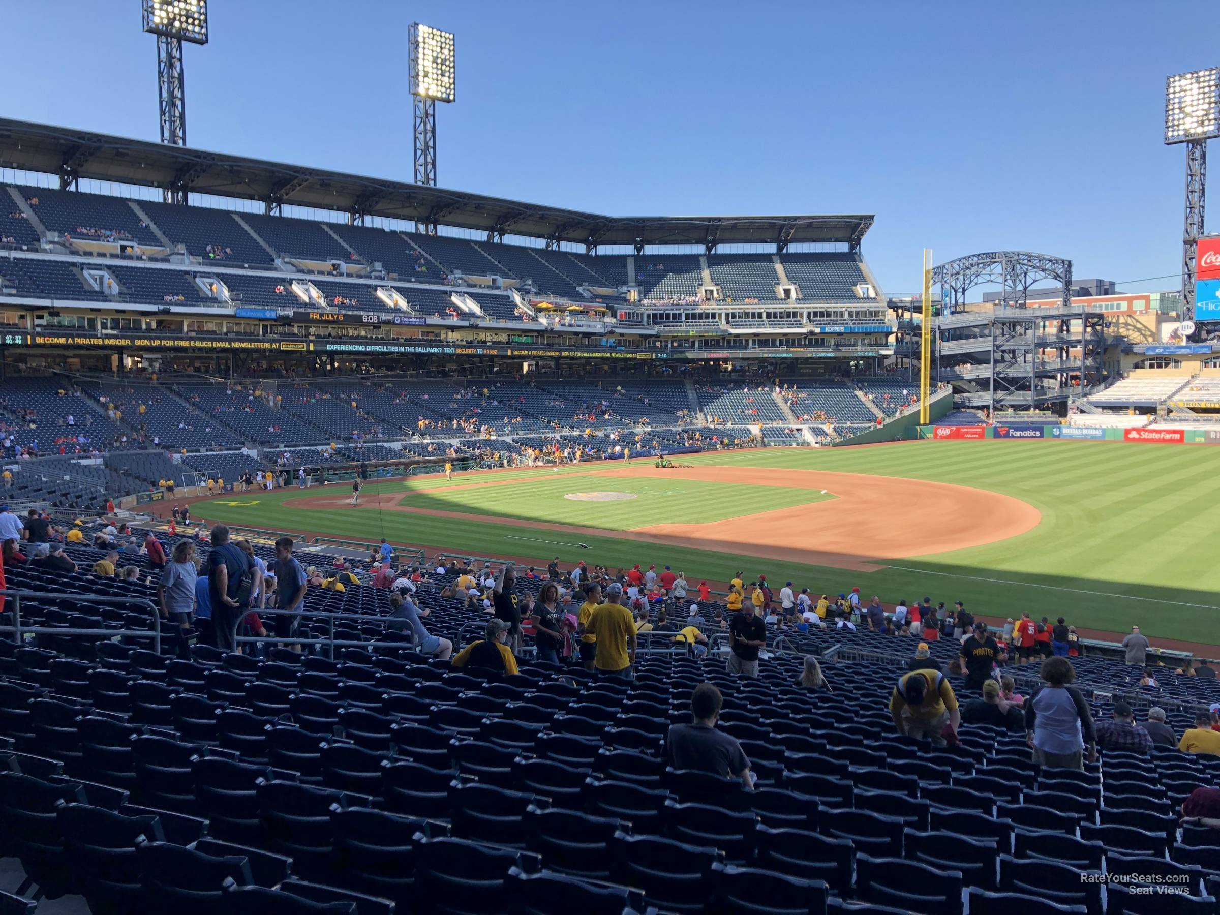 PNC Park Section 107 - RateYourSeats.com