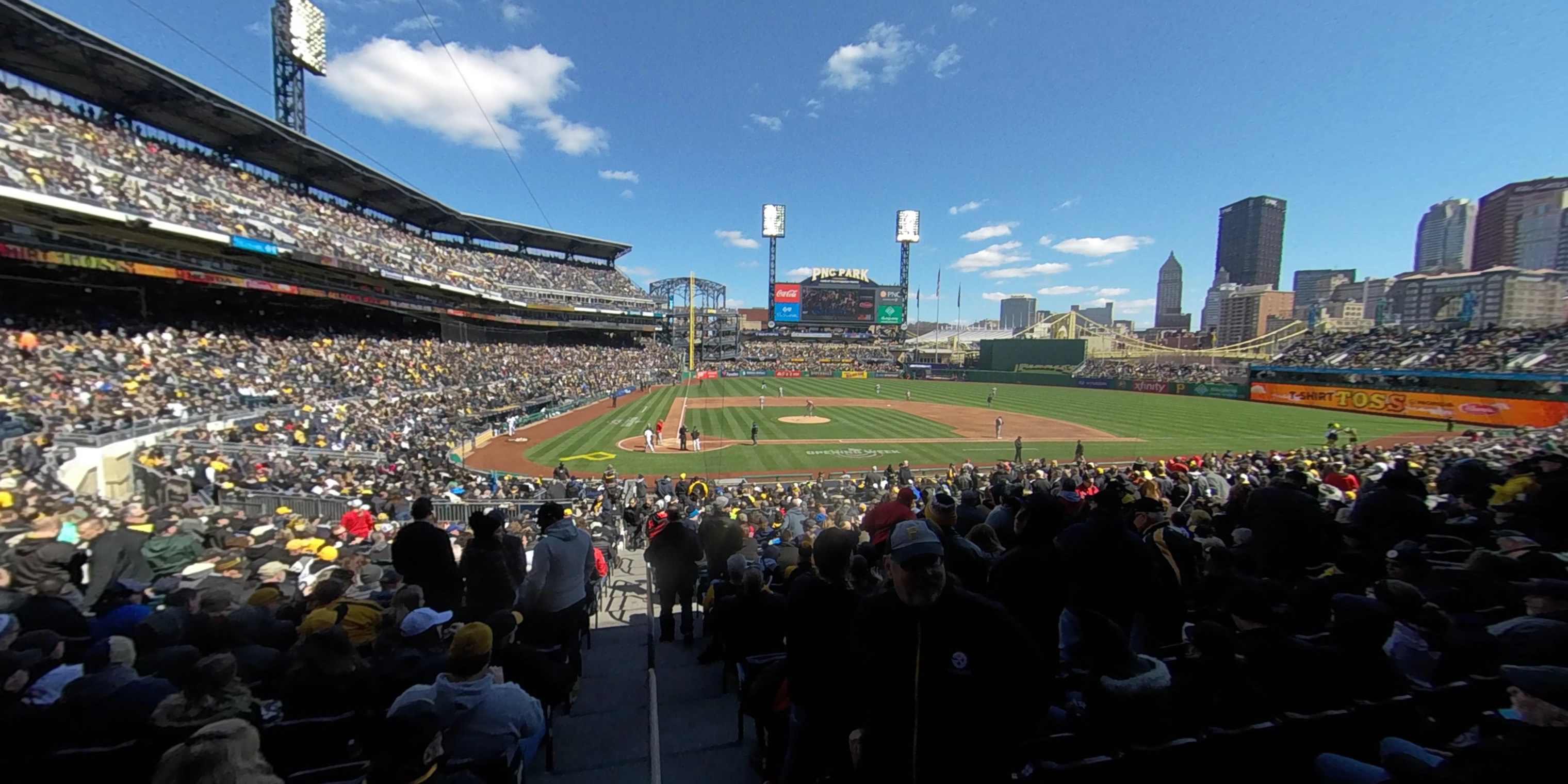 section 113 panoramic seat view  - pnc park