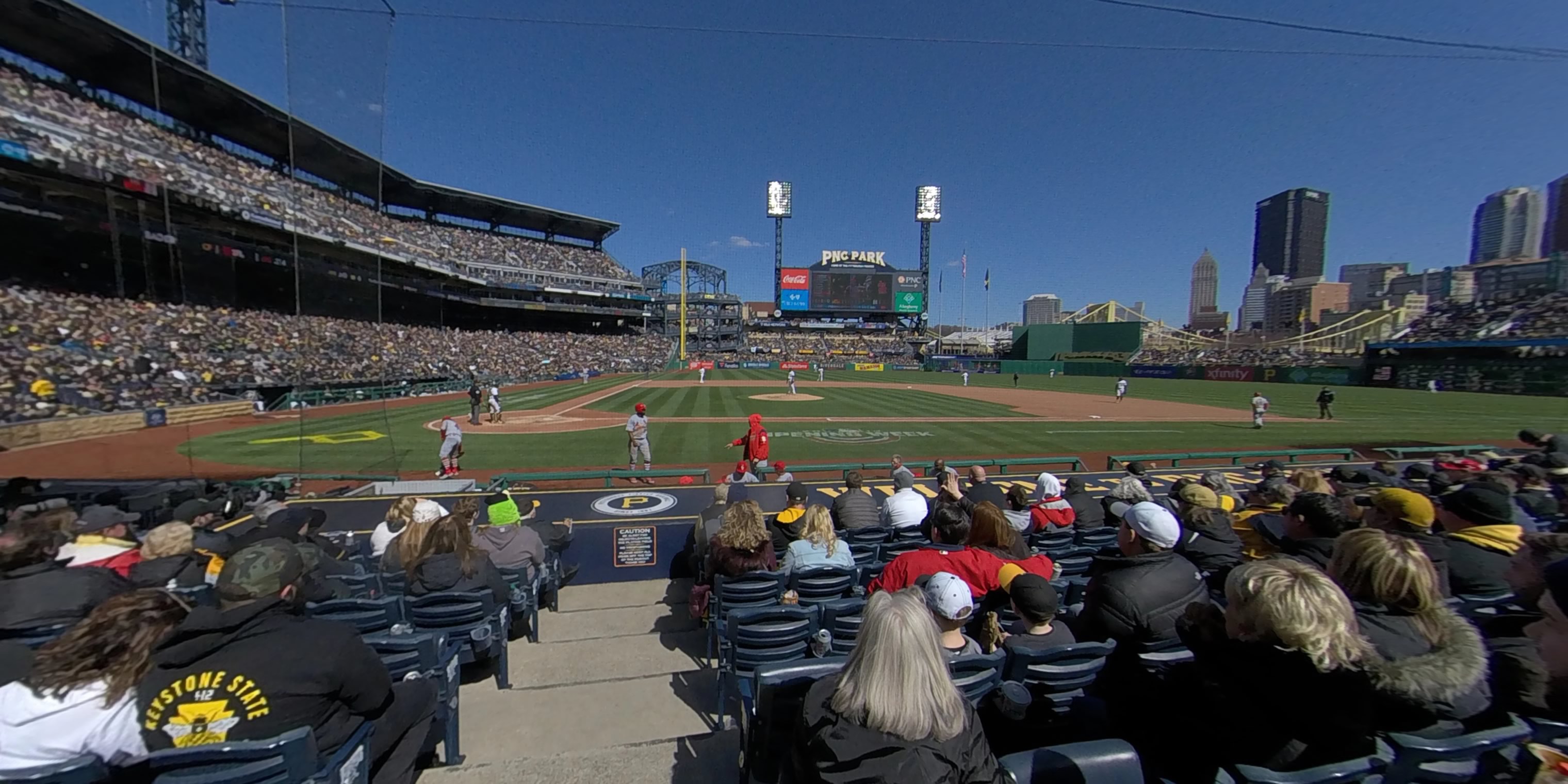 section 12 panoramic seat view  - pnc park