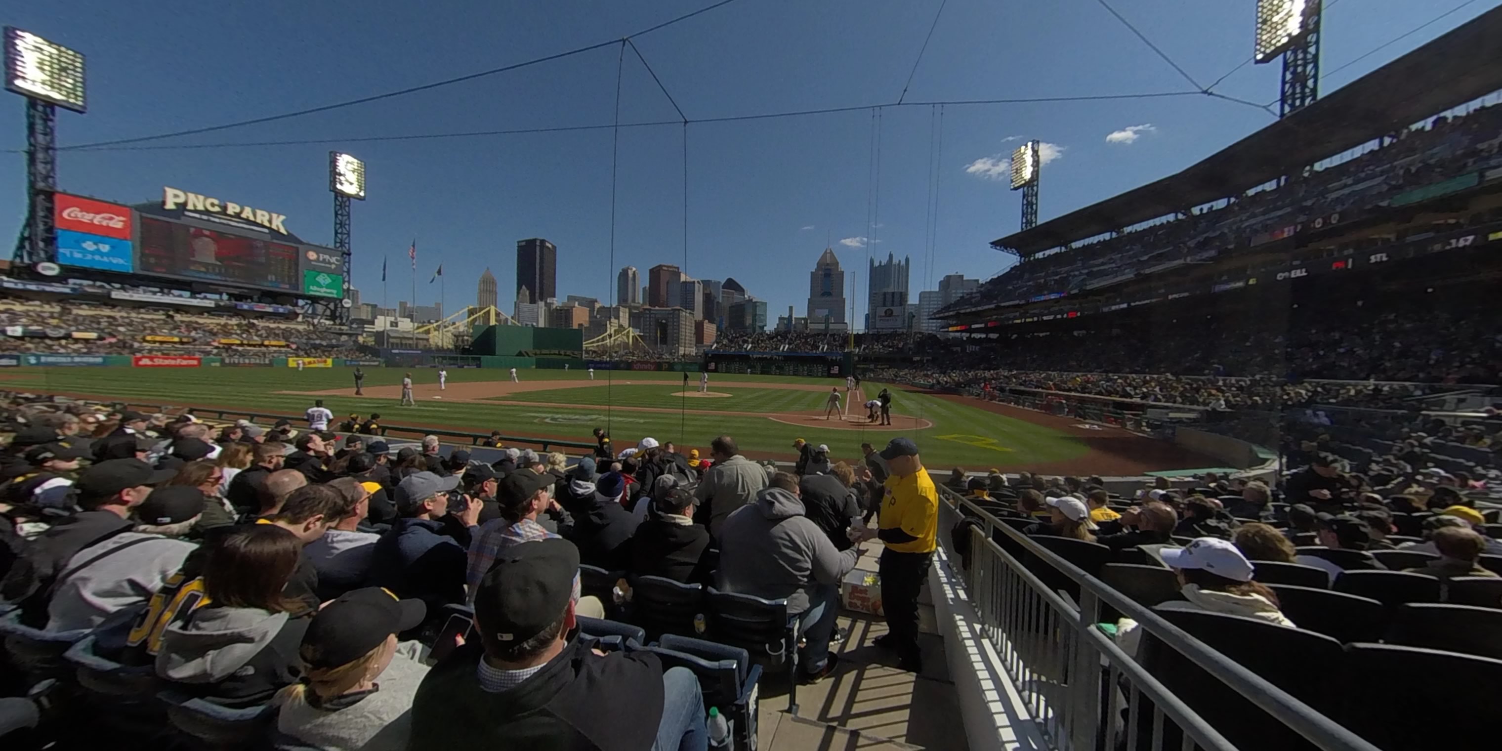 section 19 panoramic seat view  - pnc park