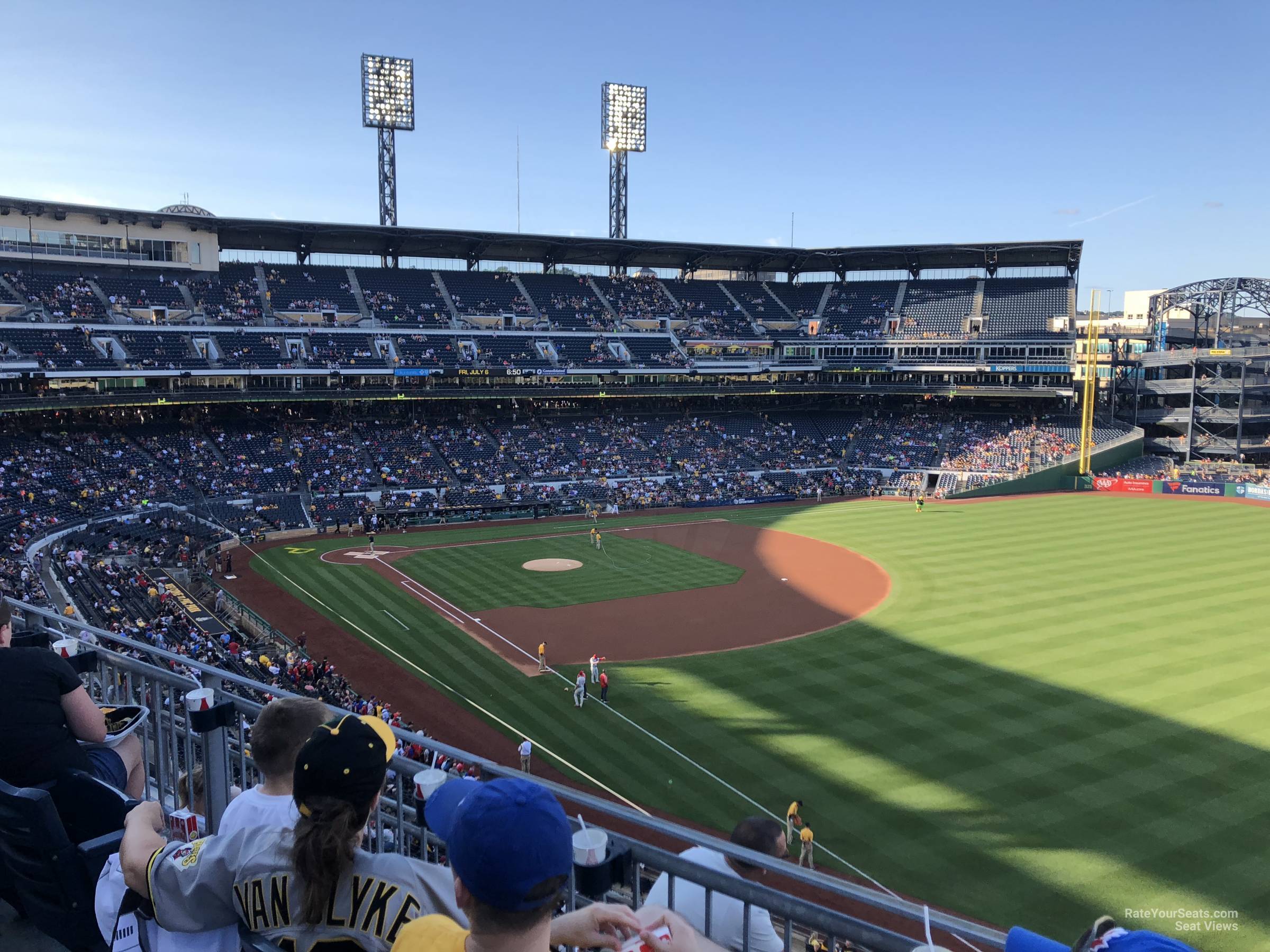 section 202, row a seat view  - pnc park