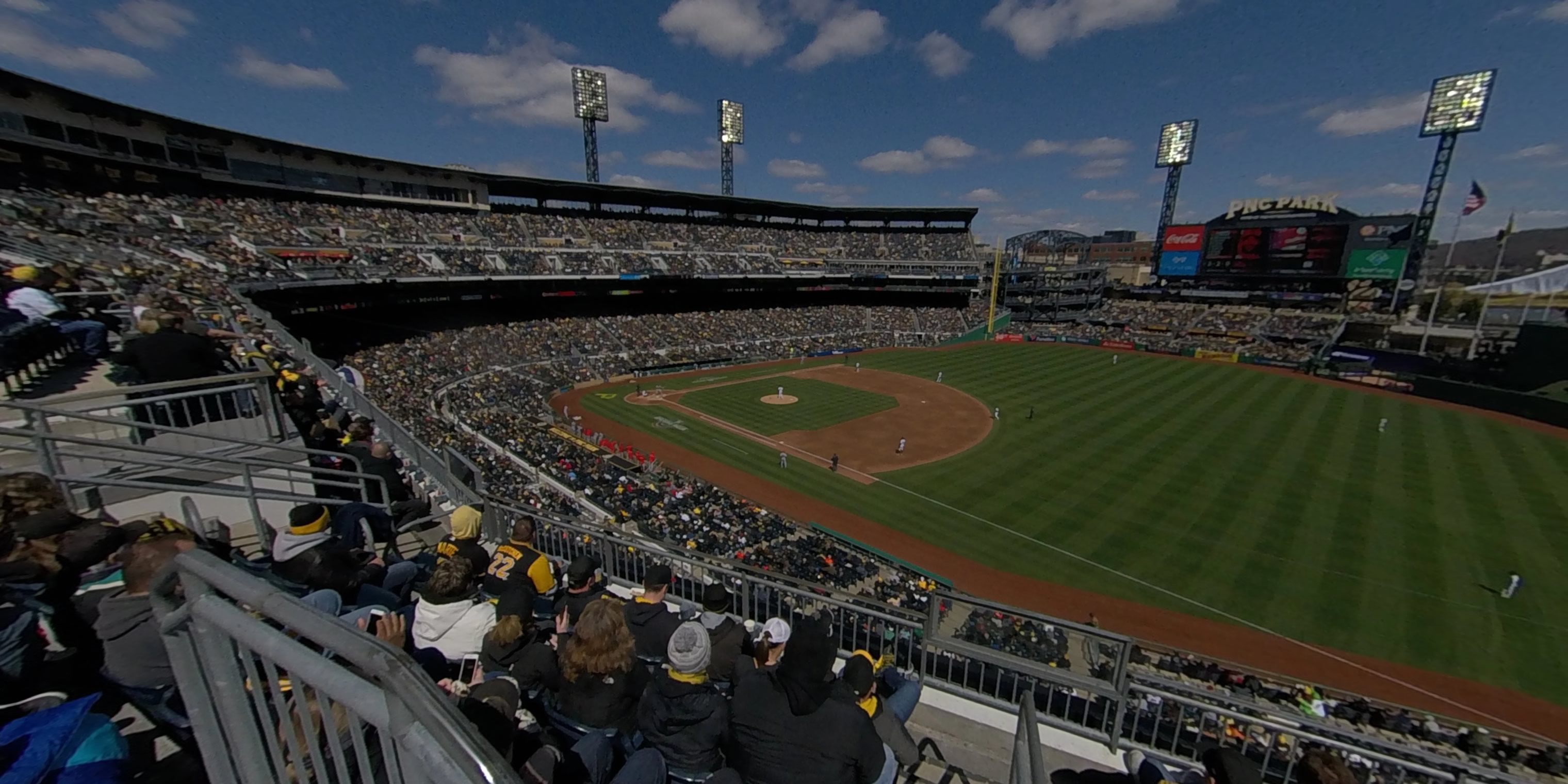 section 204 panoramic seat view  - pnc park