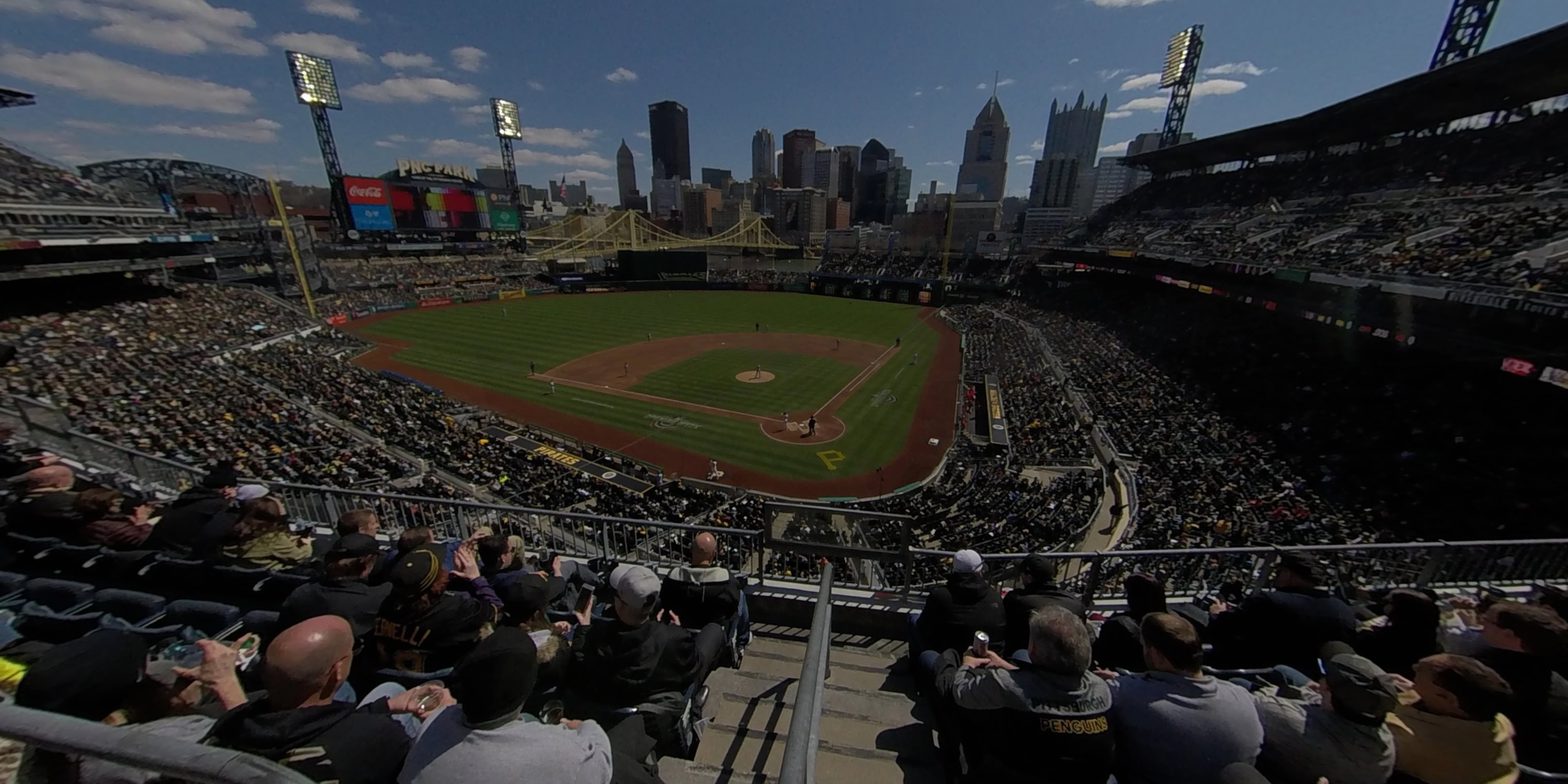 section 217 panoramic seat view  - pnc park