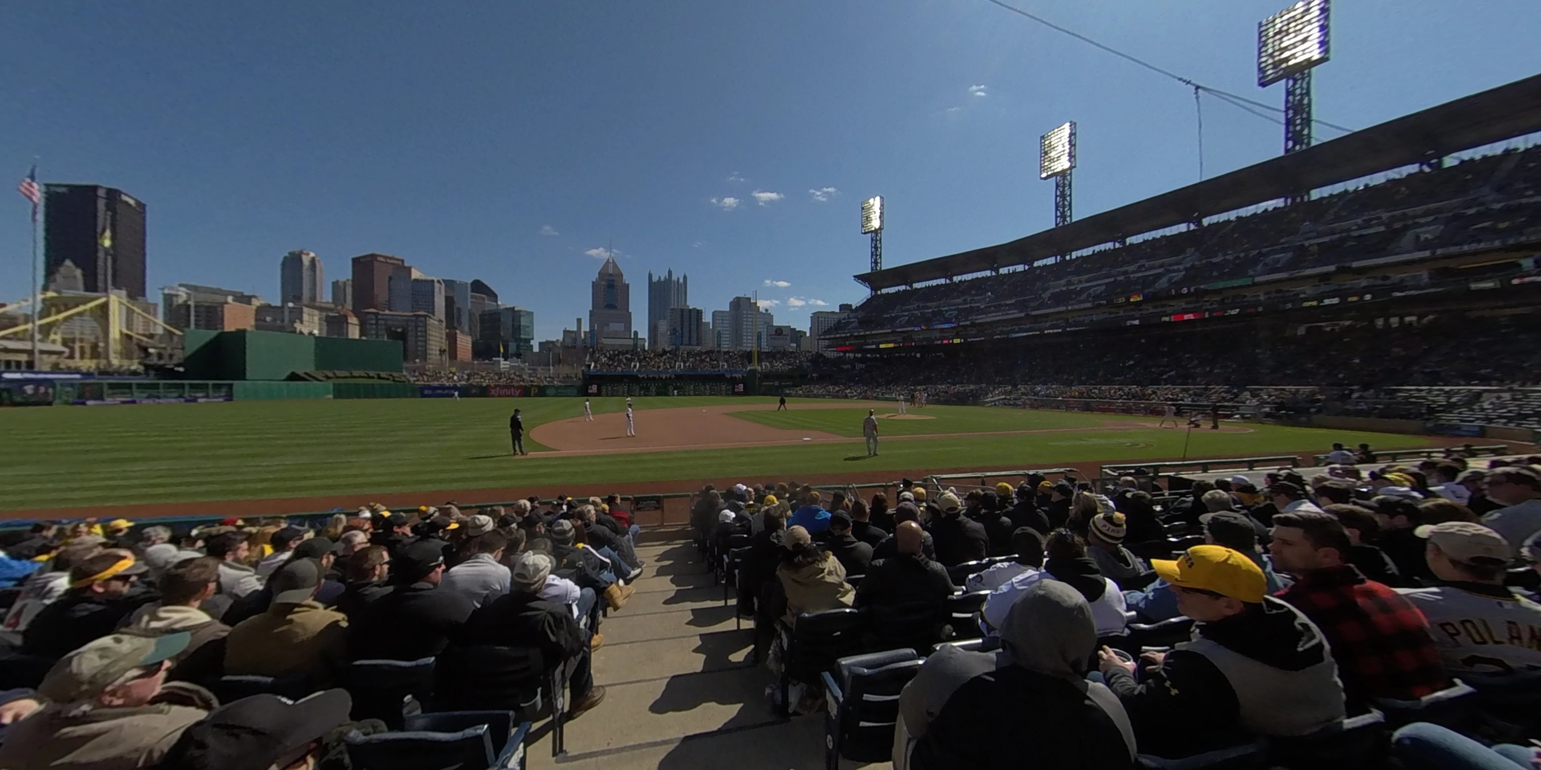 section 24 panoramic seat view  - pnc park