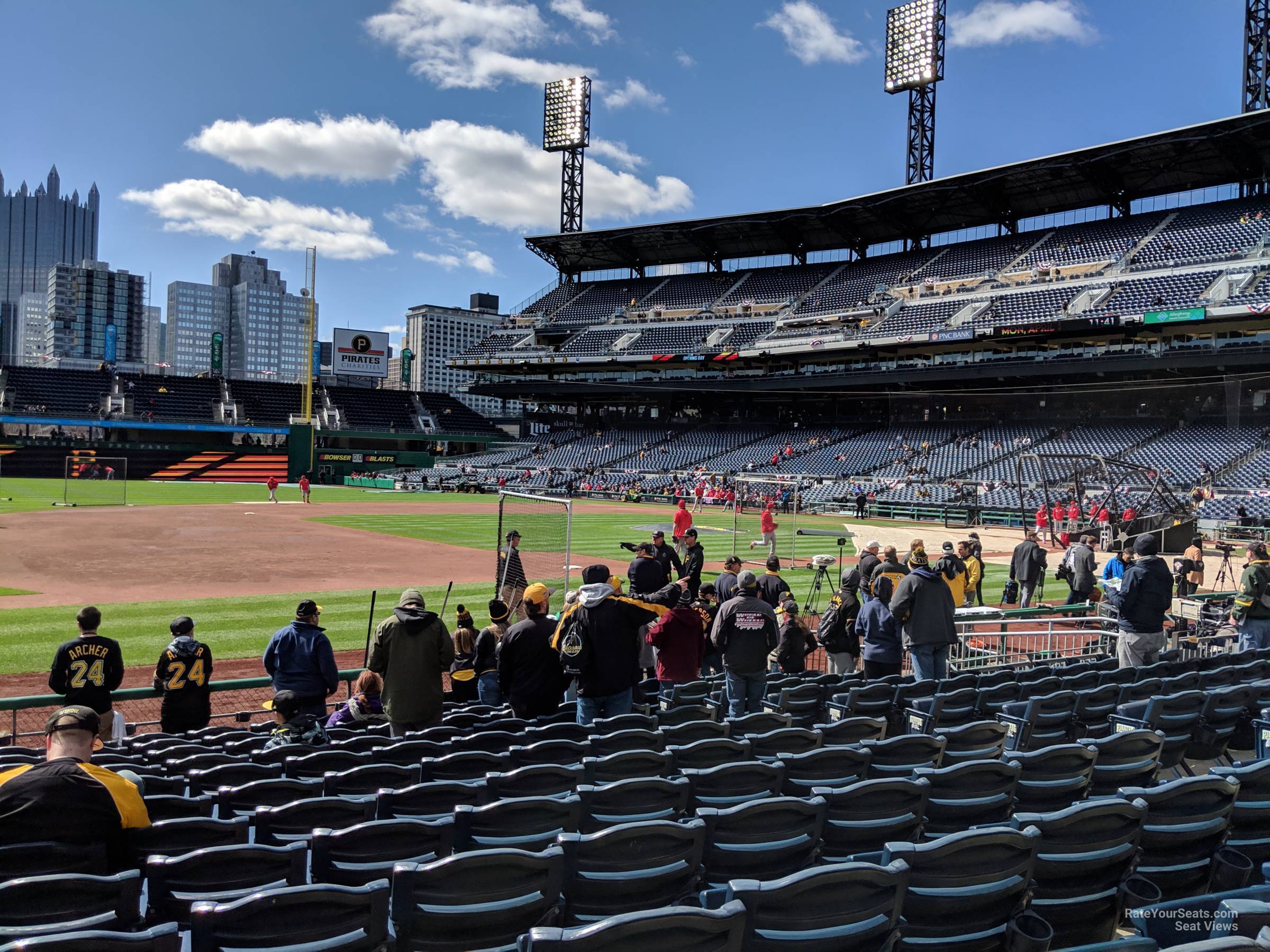 section 25, row m seat view  - pnc park