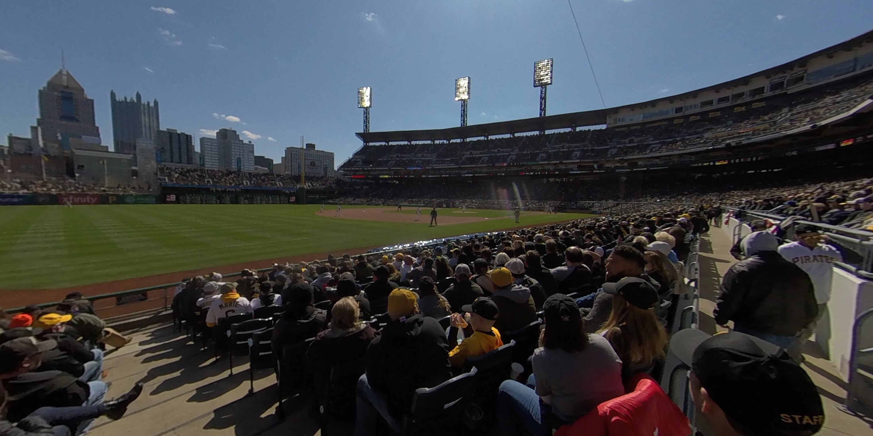 section 28 panoramic seat view  - pnc park